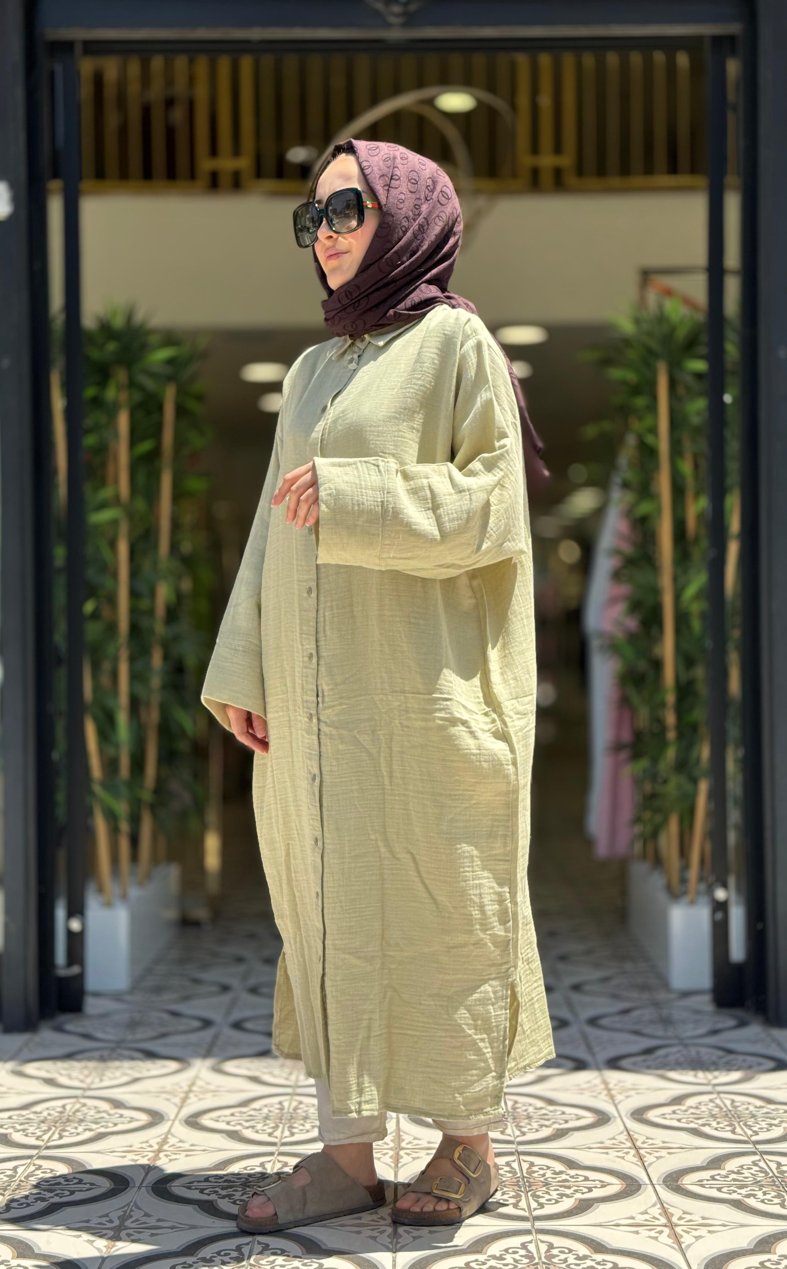 LOLY GÖMLEK ELBİSE - HAKİ