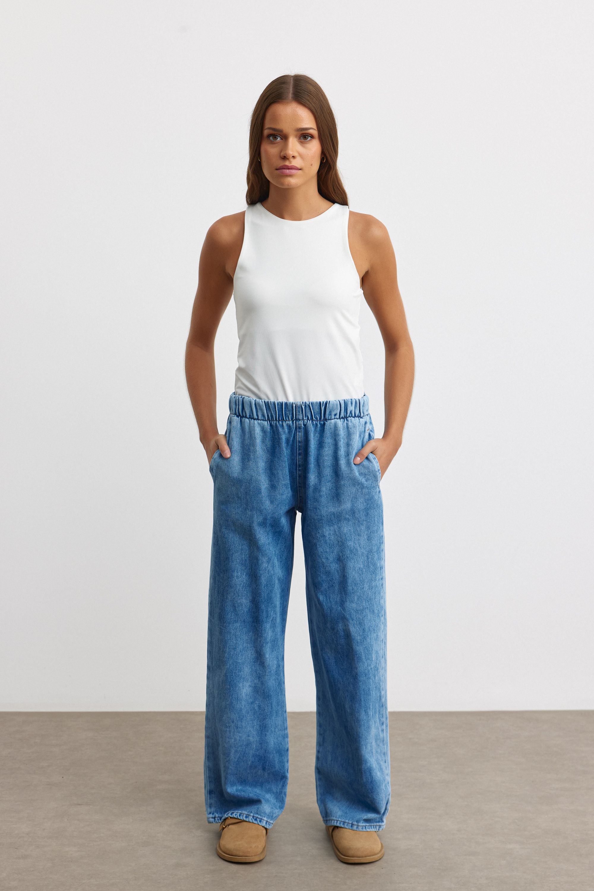 PLAZZO NEW DENİM PANTOLON