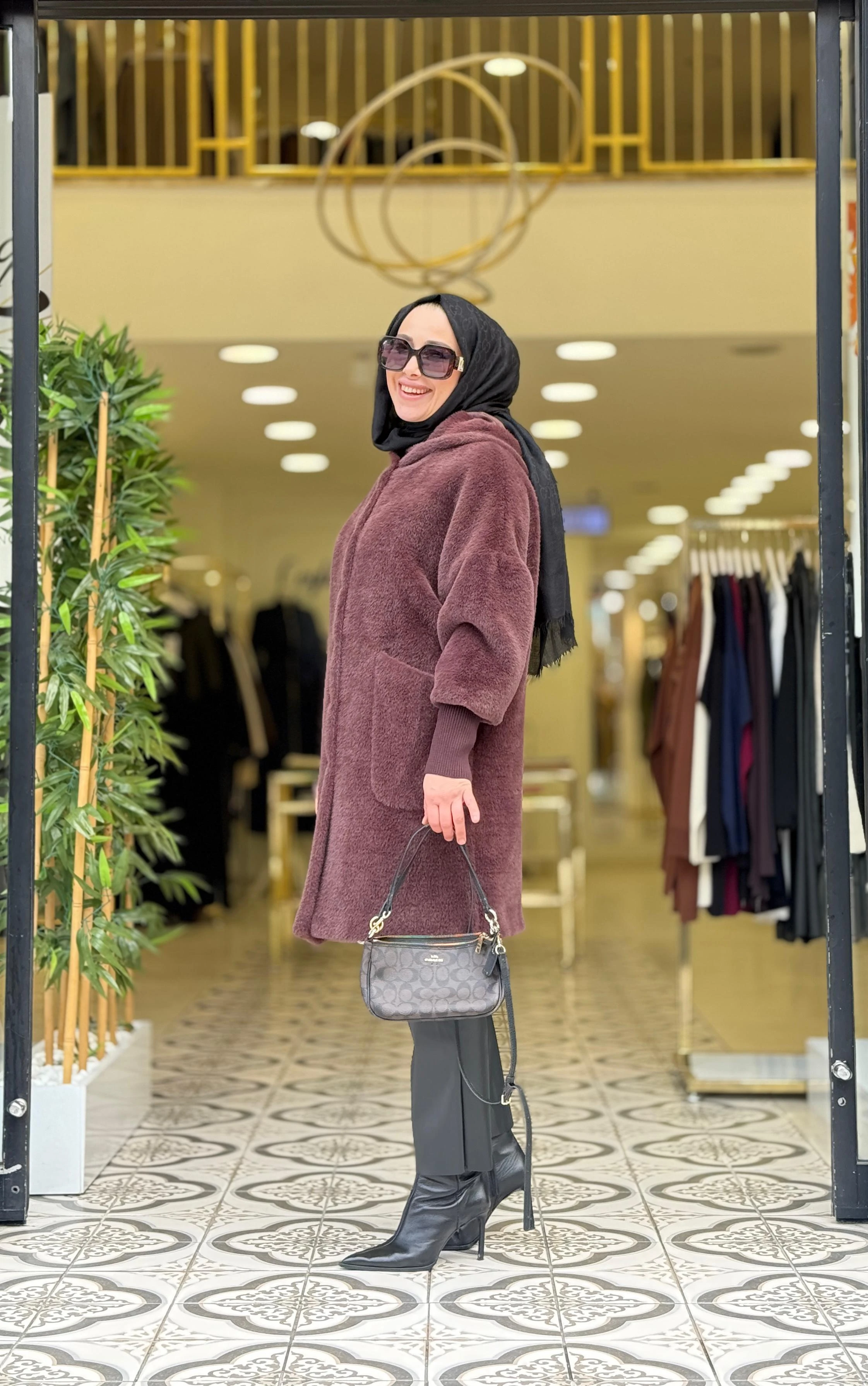 ESNA ANGORA KABAN - KAHVE