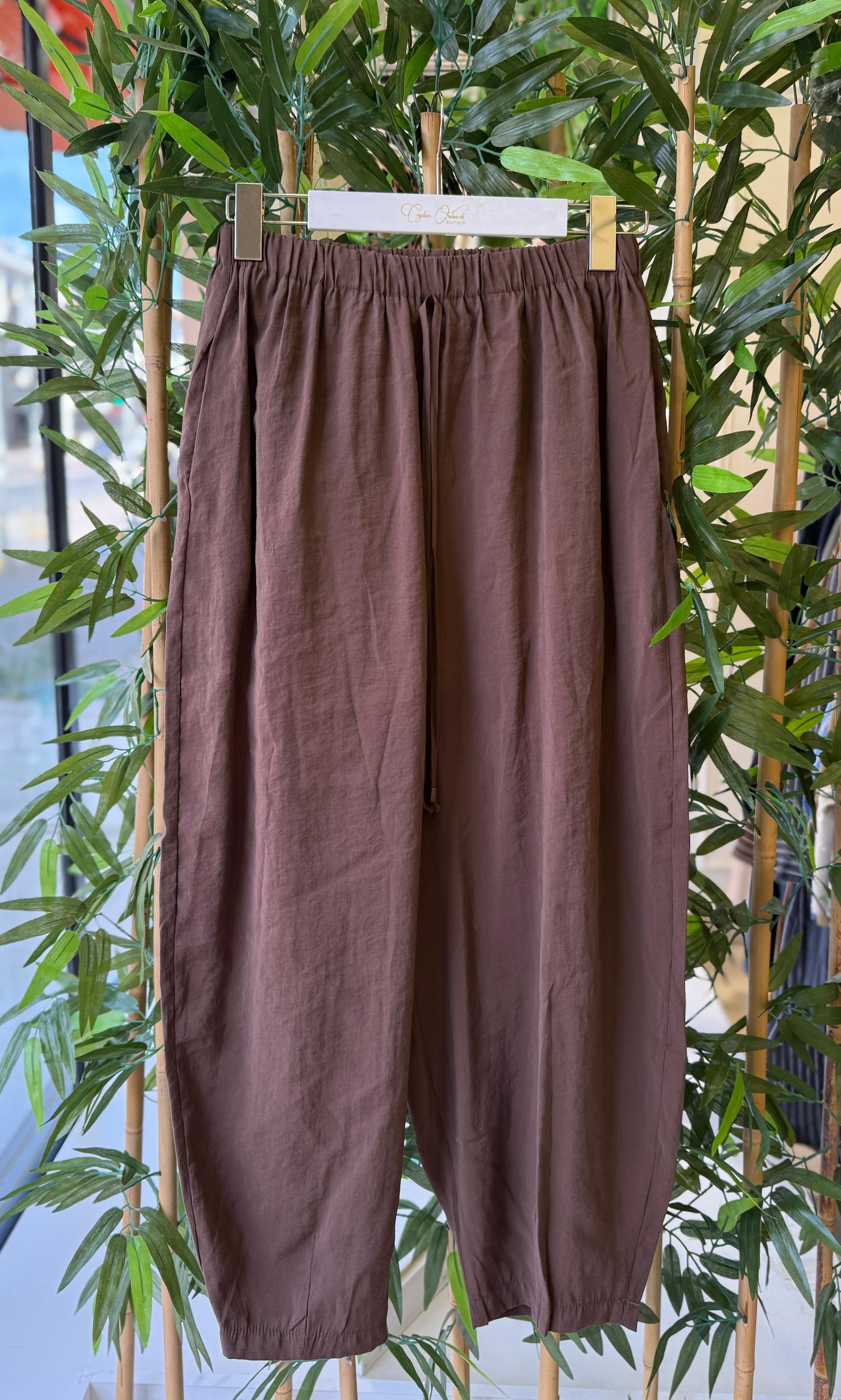 NİLDA PANTOLON - KAHVE