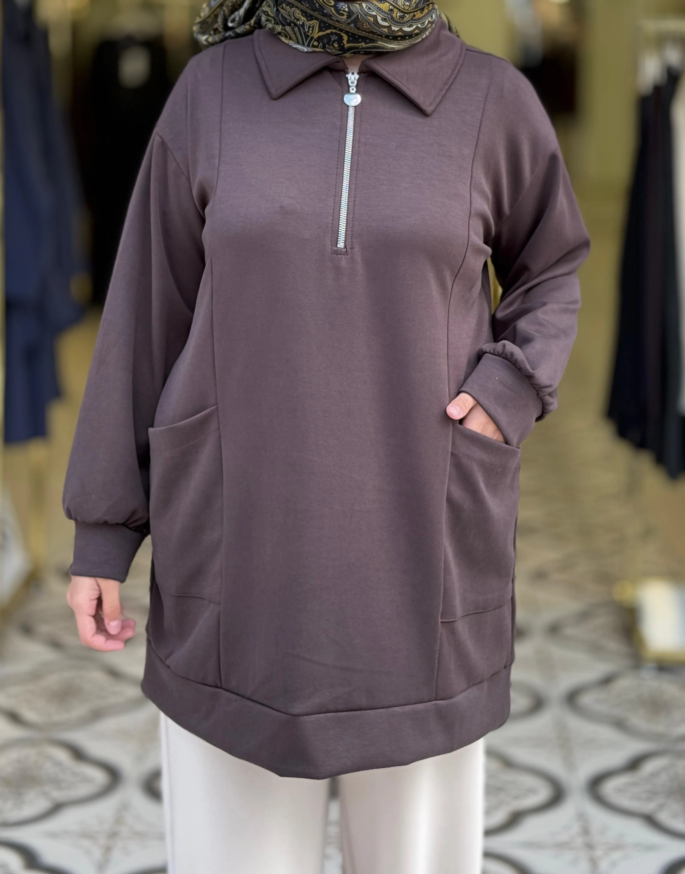 MİSA TUNİK - KAHVE