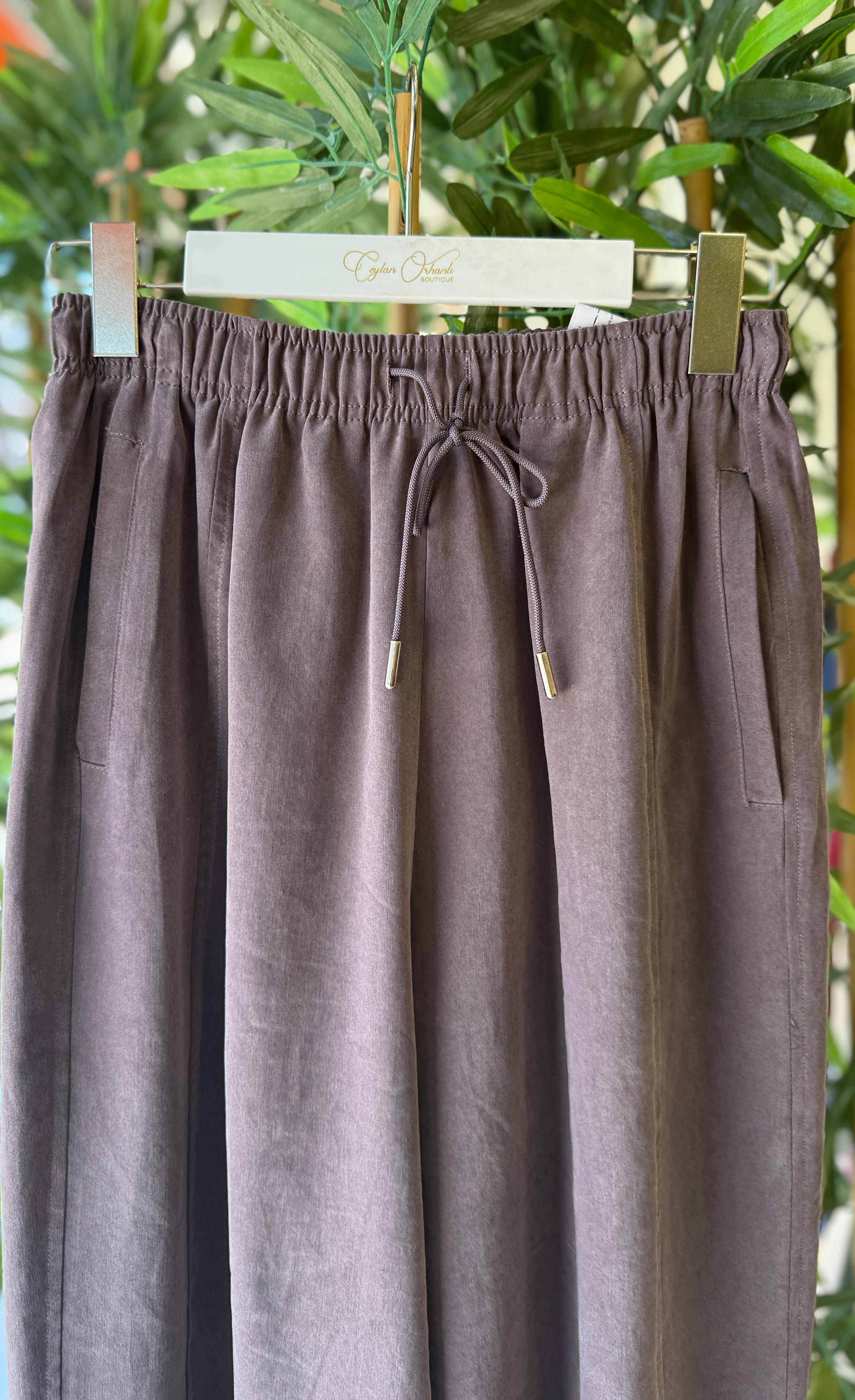 LİTTLE KONİK PANTOLON - KAHVE