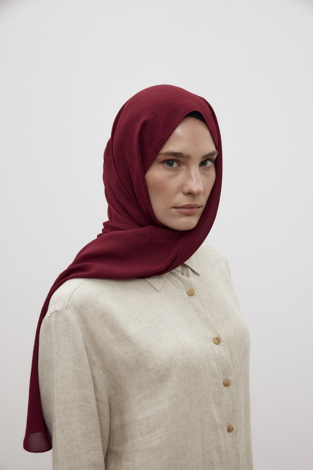 MERWİSH MYSA ŞAL - BORDO