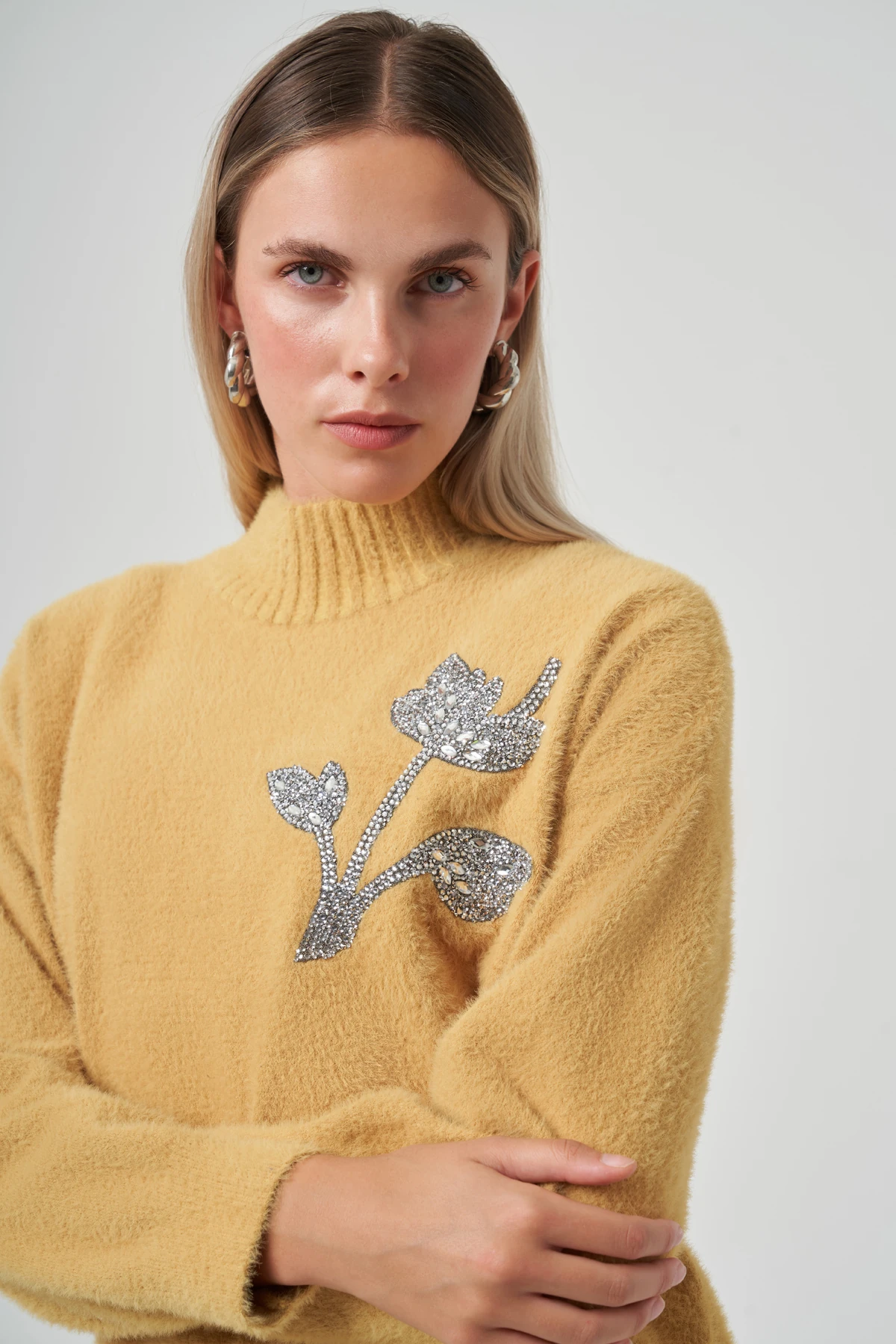 NUSS HİLYA GÜL ANGORA TUNİK