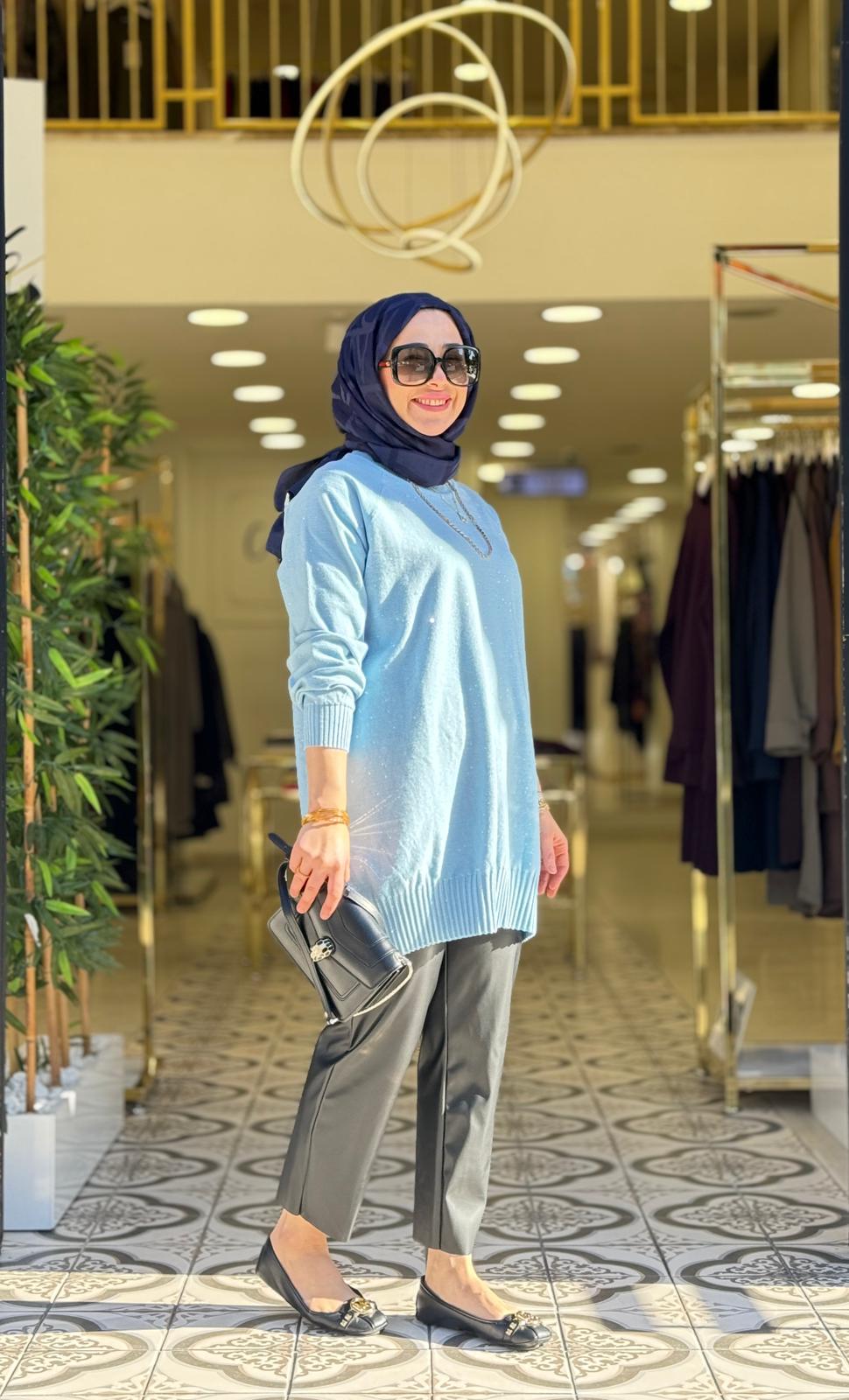 MİST TRİKO TUNİK - BEBE MAVİ