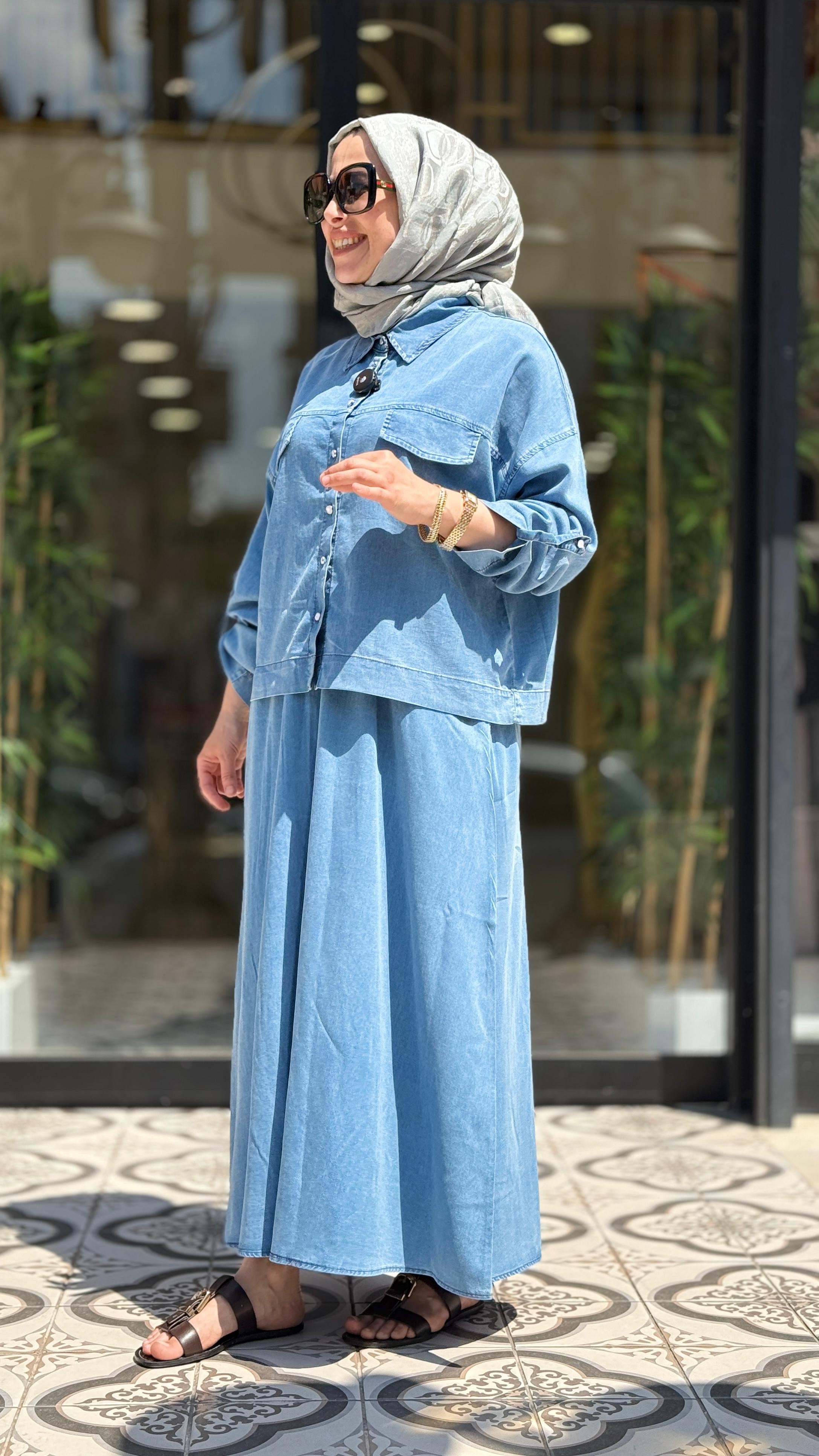 BEYZA ETEKLİ TAKIM - MAVİ