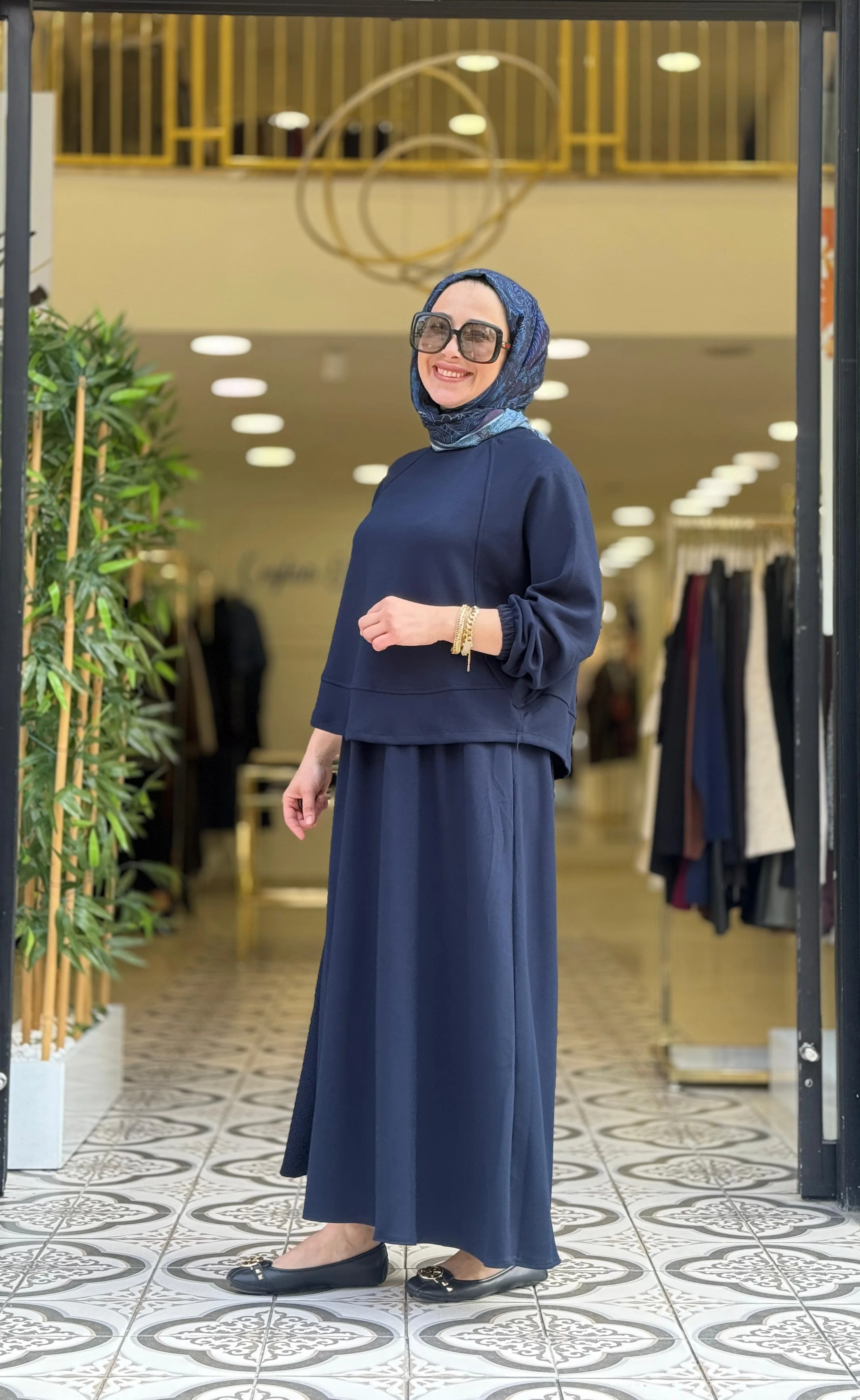 MİRALAY ETEKLİ TAKIM - LACİVERT