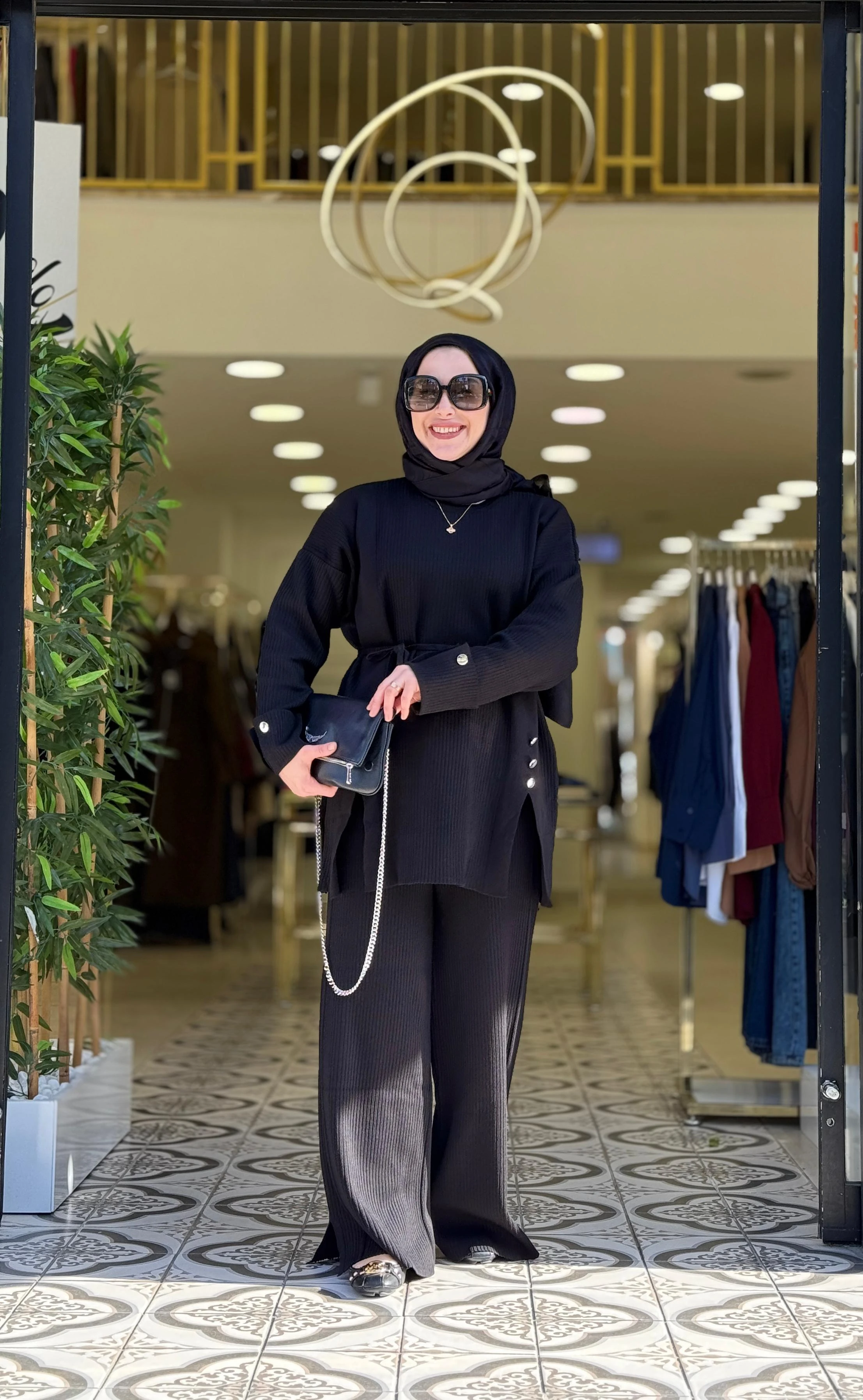 ZÜLAL TRİKO TAKIM - SİYAH