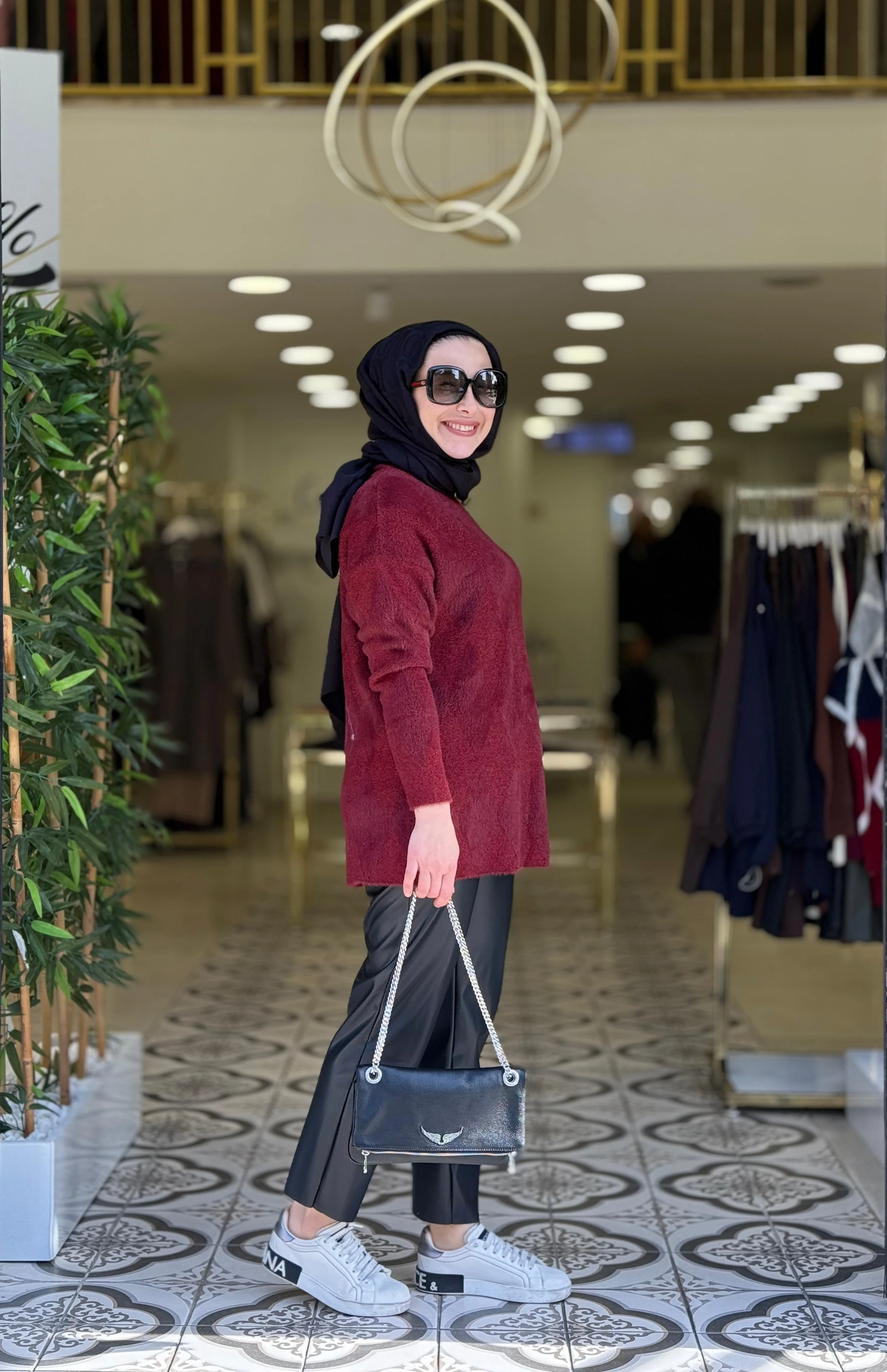 ASNA TRİKO TUNİK - BORDO