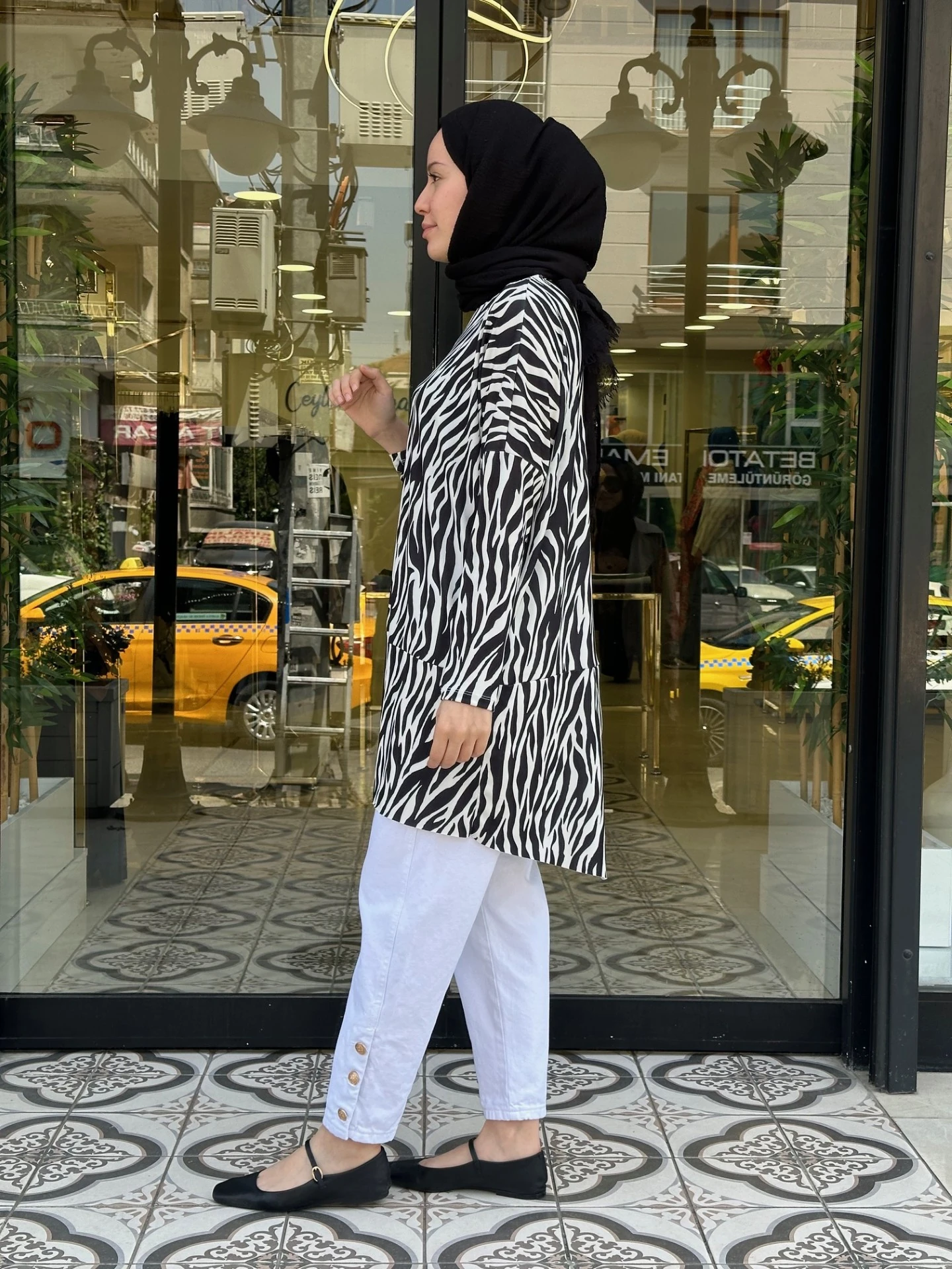 MAKAS  SANDY TUNİK - BEYAZ