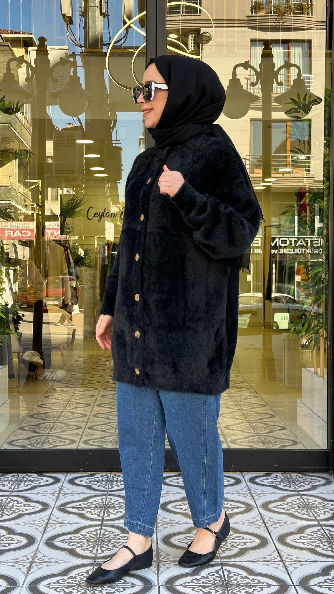 ANGORA DÜĞMELİ HIRKA