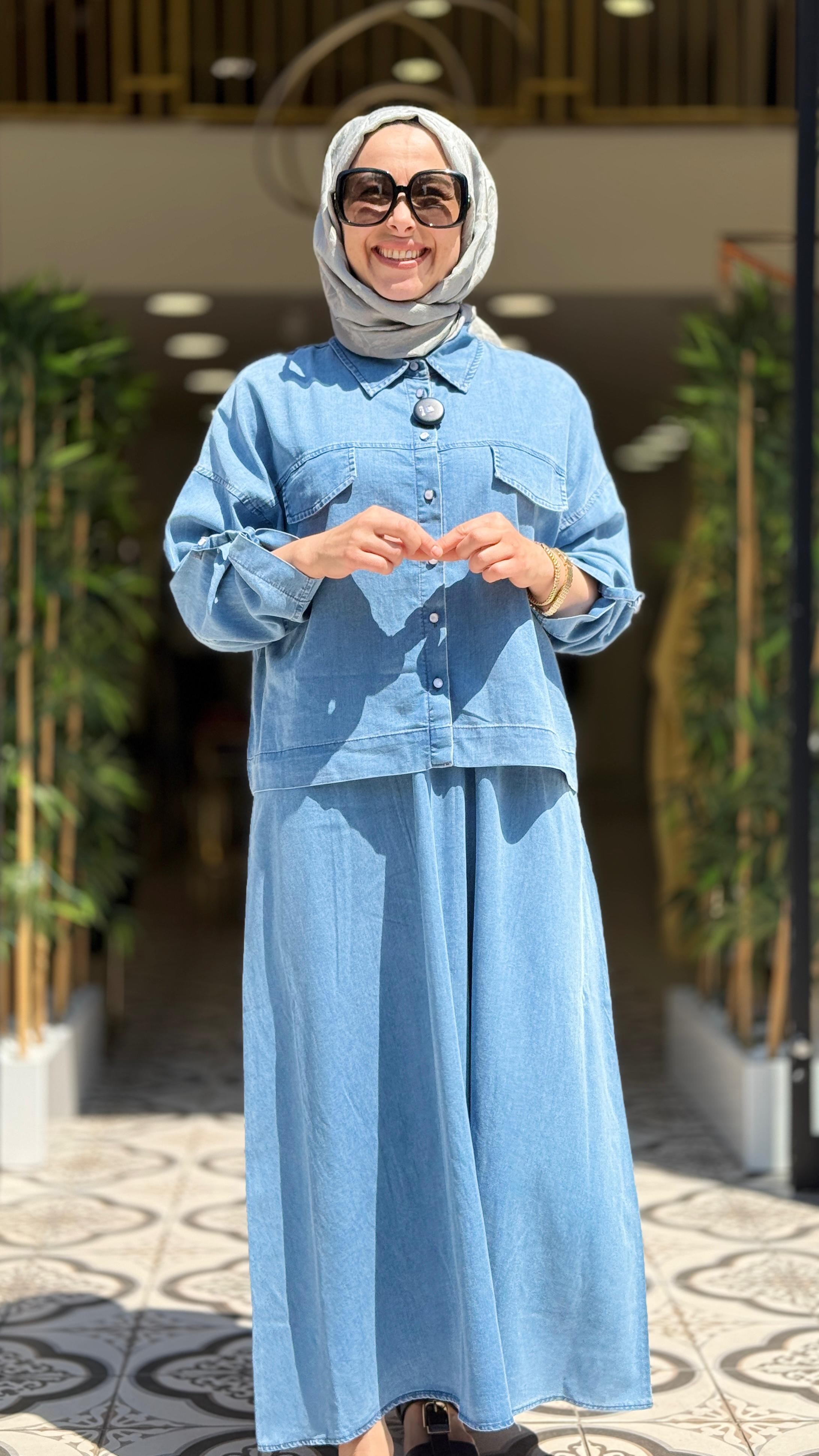 BEYZA ETEKLİ TAKIM - MAVİ