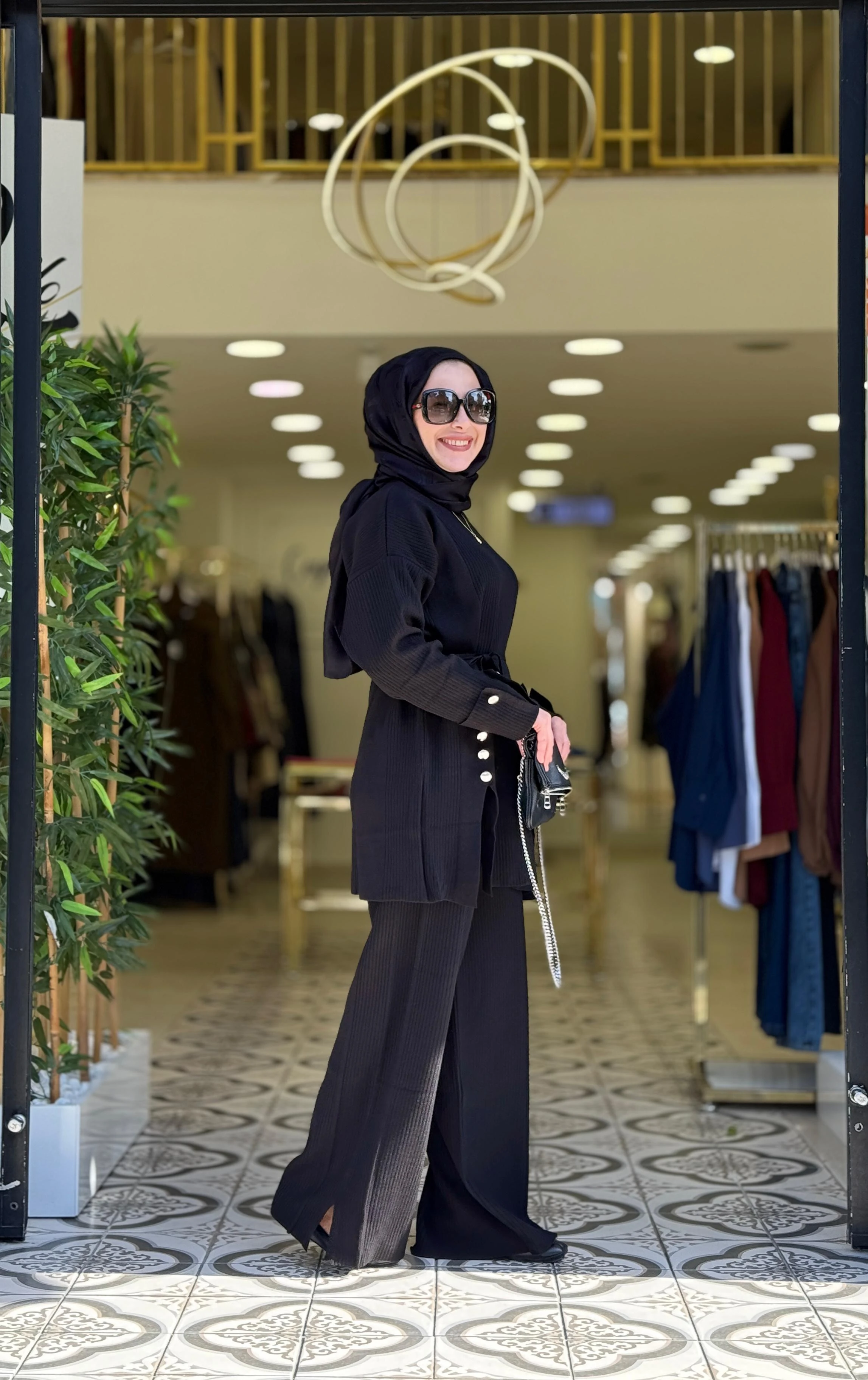 ZÜLAL TRİKO TAKIM - SİYAH