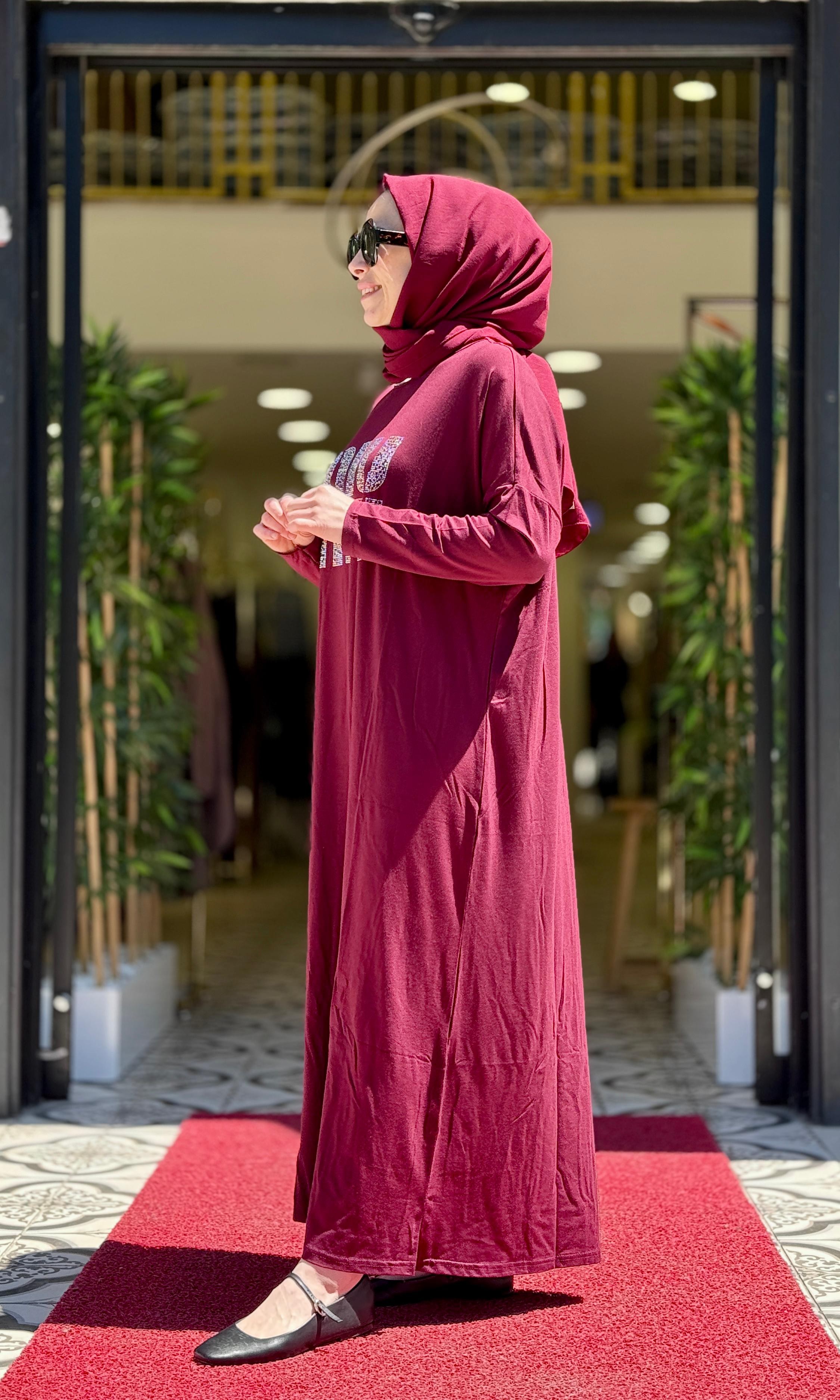 MİMİU ELBİSE - BORDO