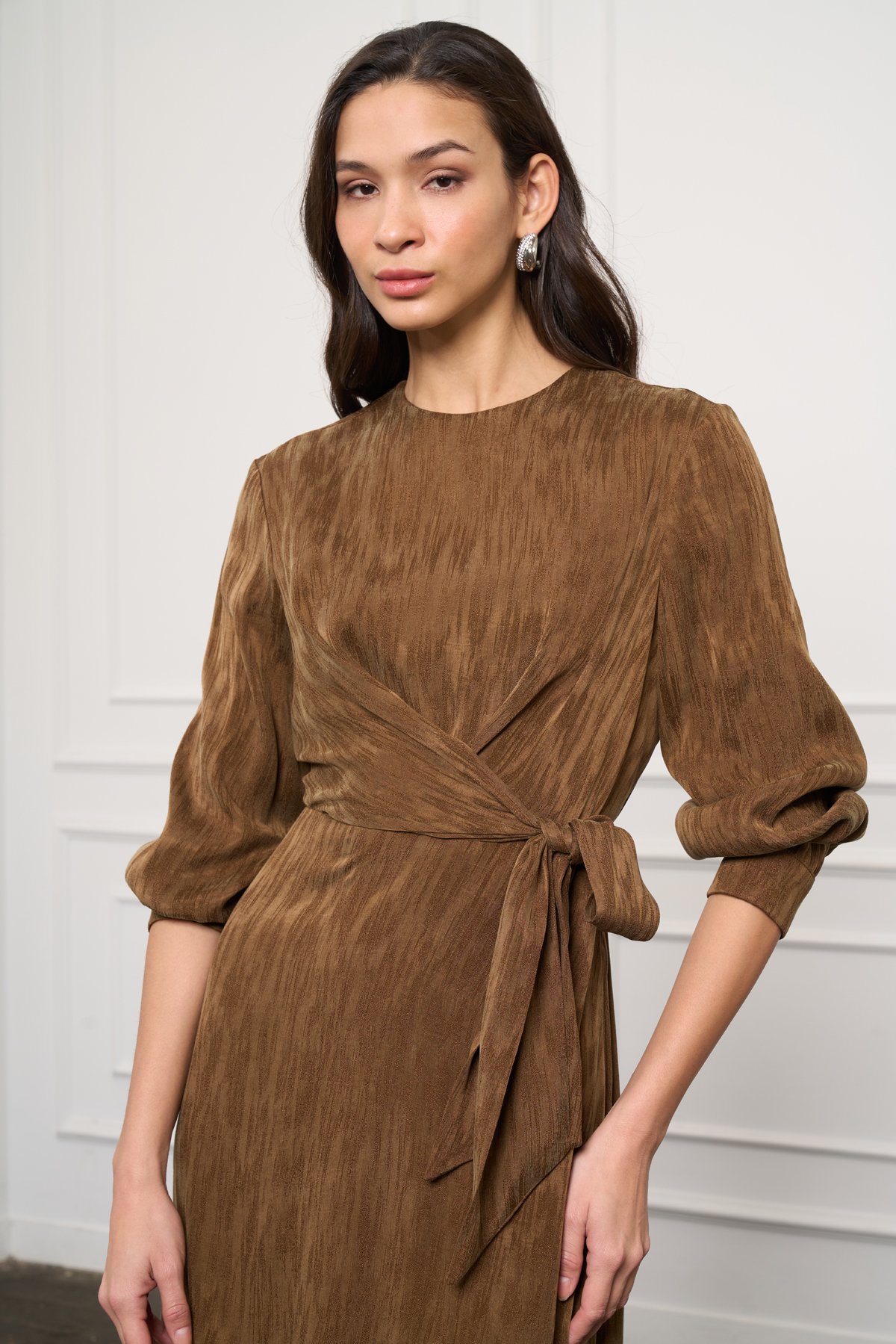 NUSS GLAMOUR ELBİSE - HAKİ