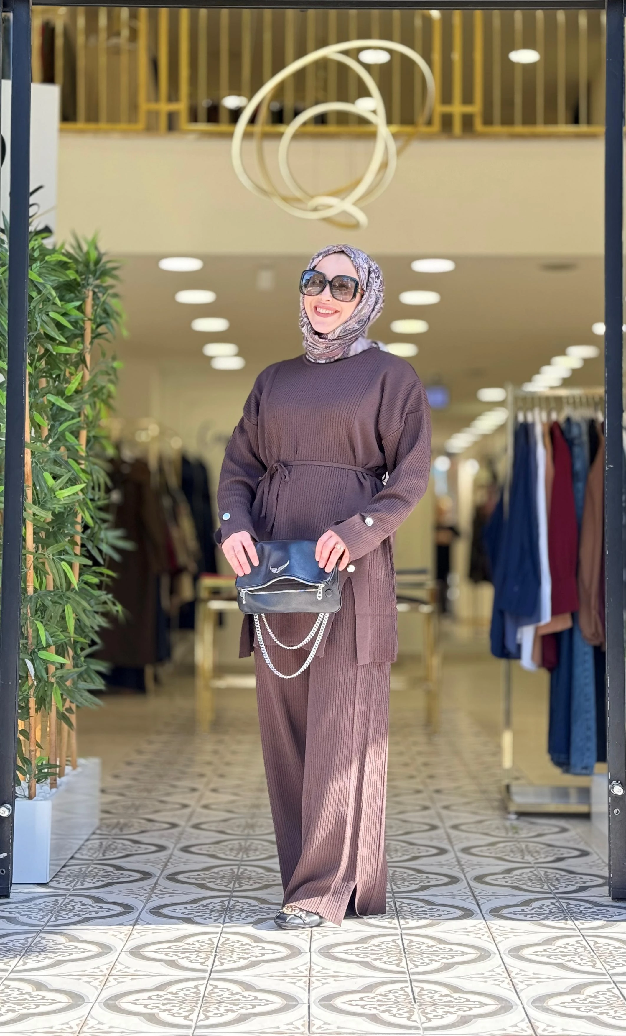 ZÜLAL TRİKO TAKIM - KAHVE