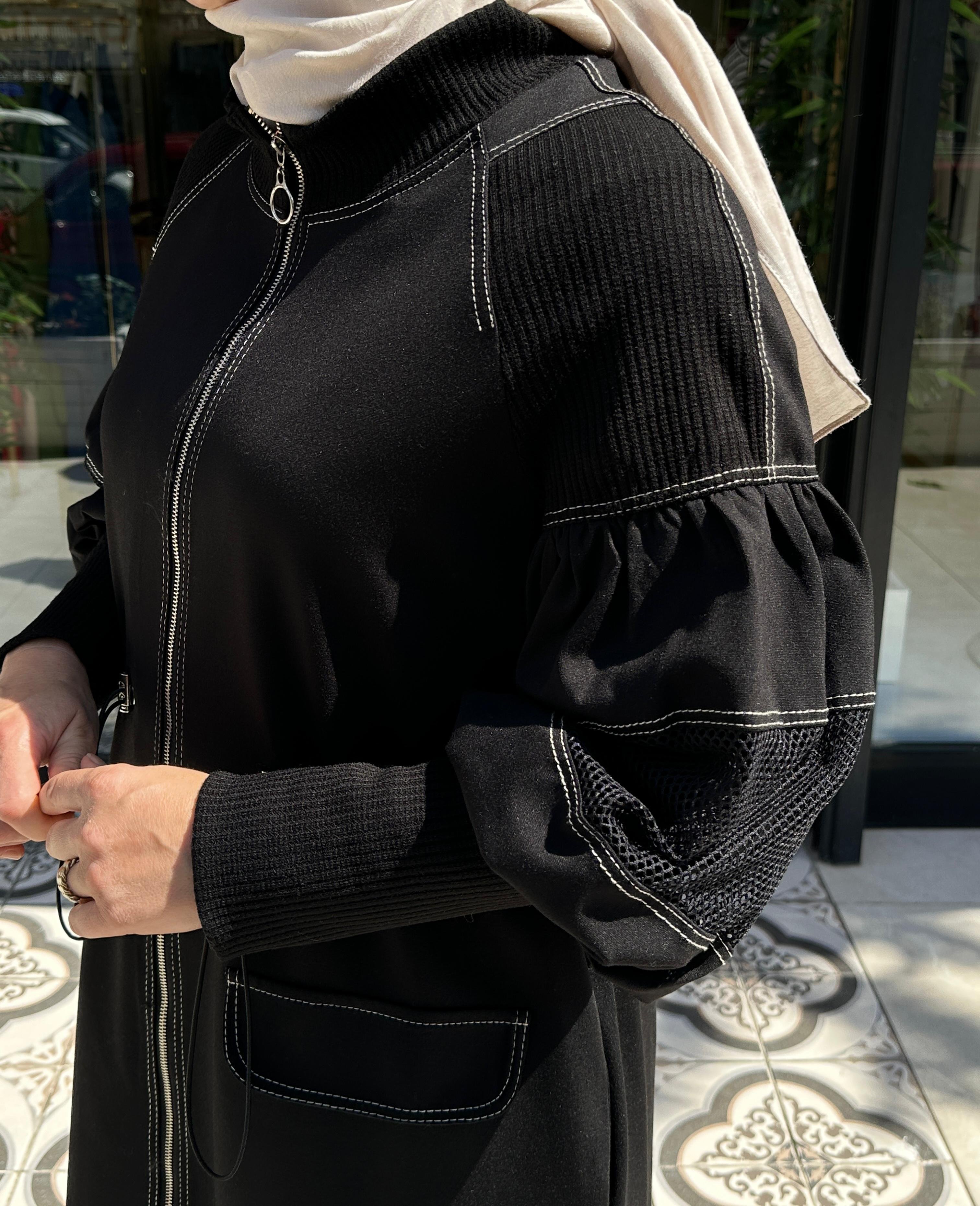 CEROMONY FİLE DETAYLI BEL BÜZGÜLÜ RND ÖRME KAP