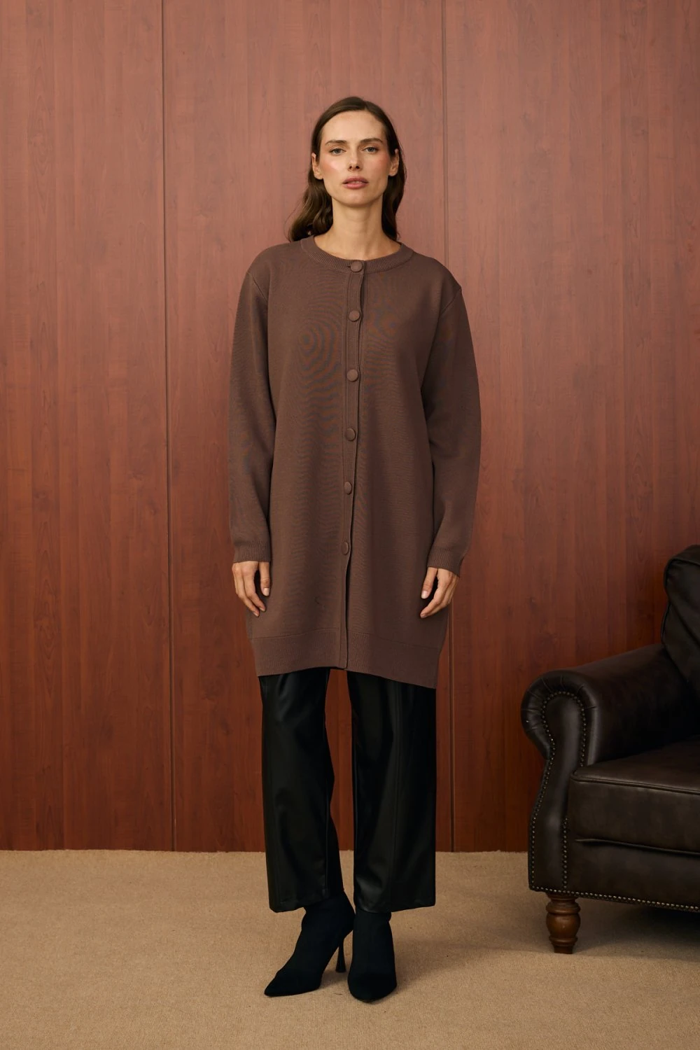 MERWİSH BOMBER HIRKA - KAHVE