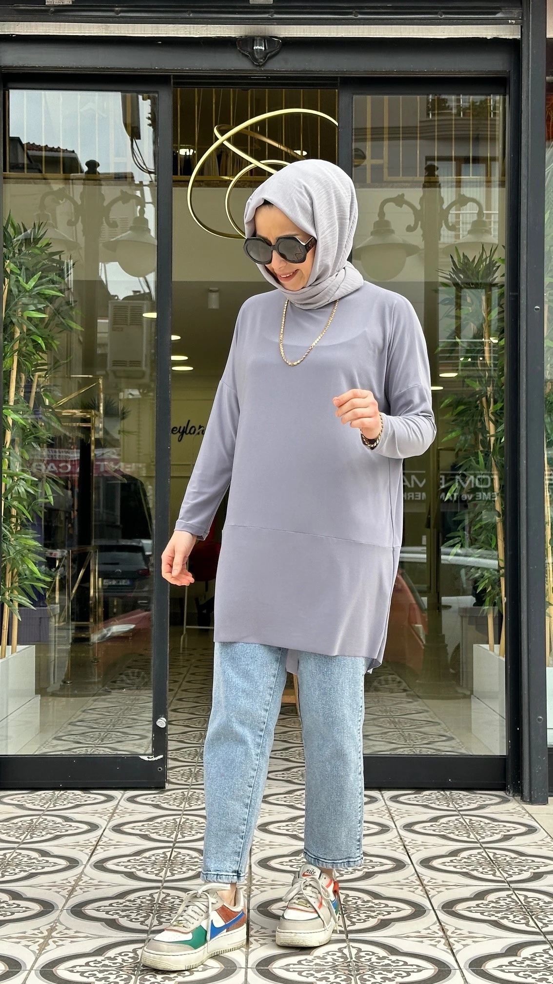 MAKAS  SANDY TUNİK - GRİ