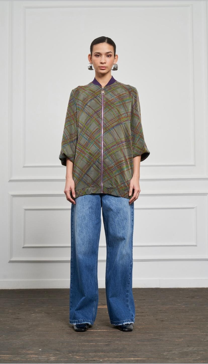 NUSS LEA BOMBER KAP