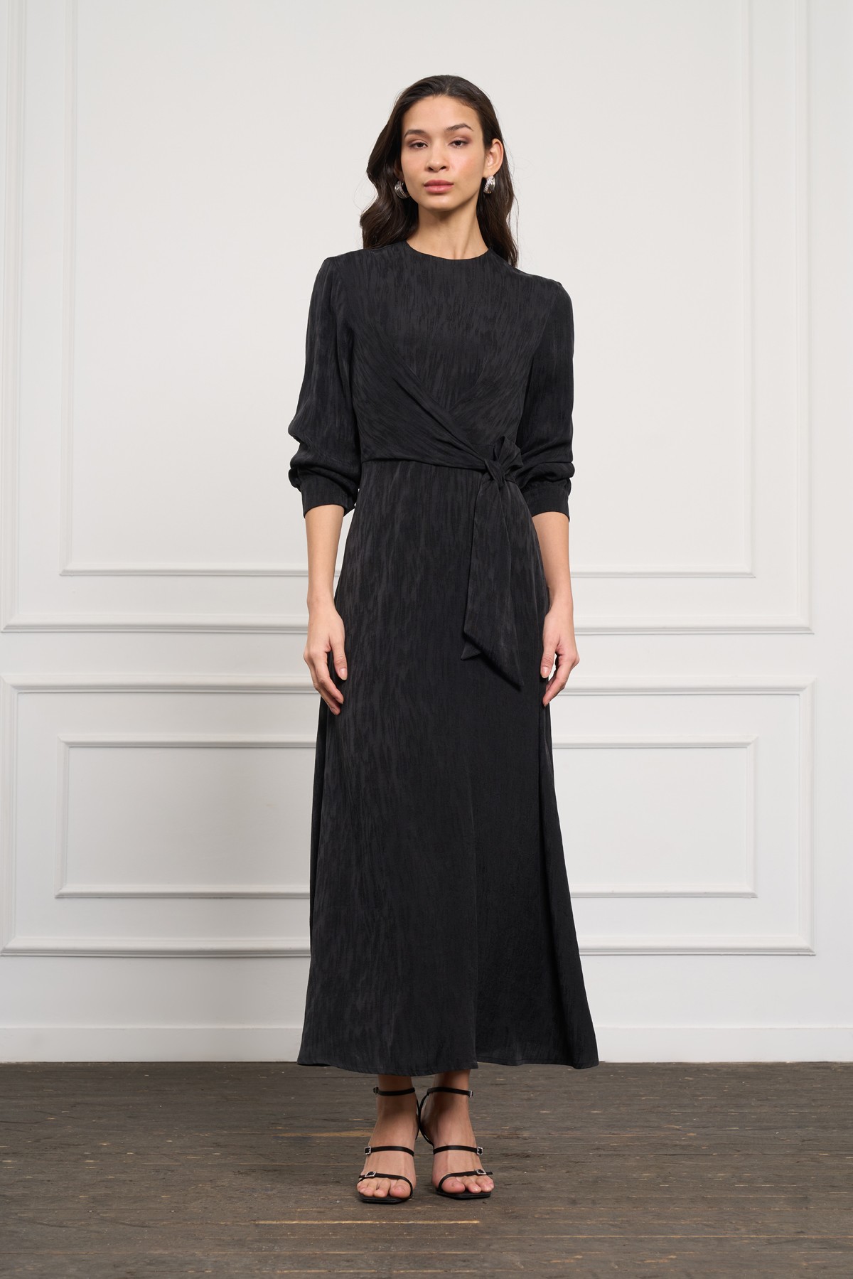 NUSS GLAMOUR ELBİSE - SİYAH
