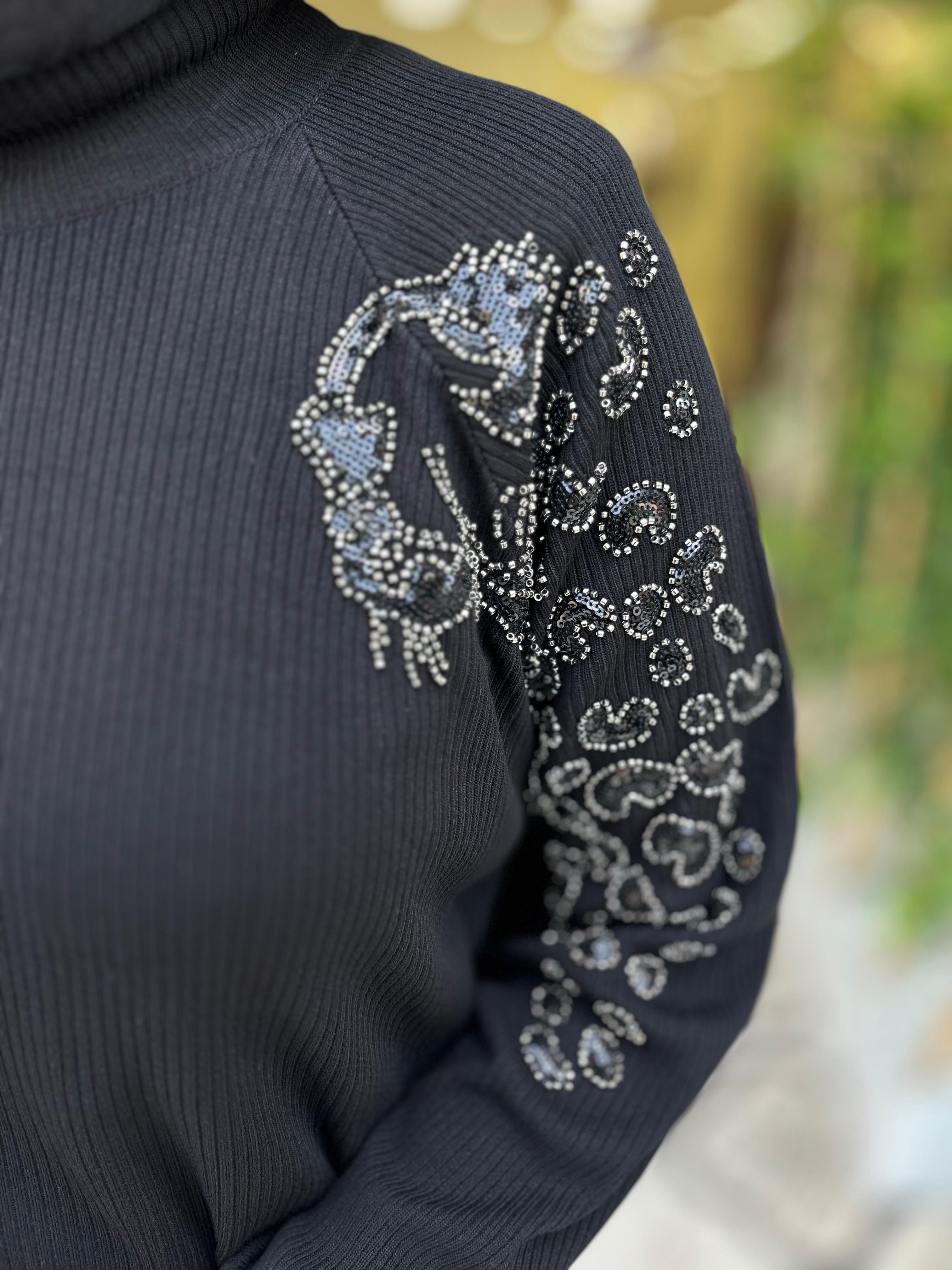 DAFNA TRİKO PANTOLON TAKIM - SİYAH