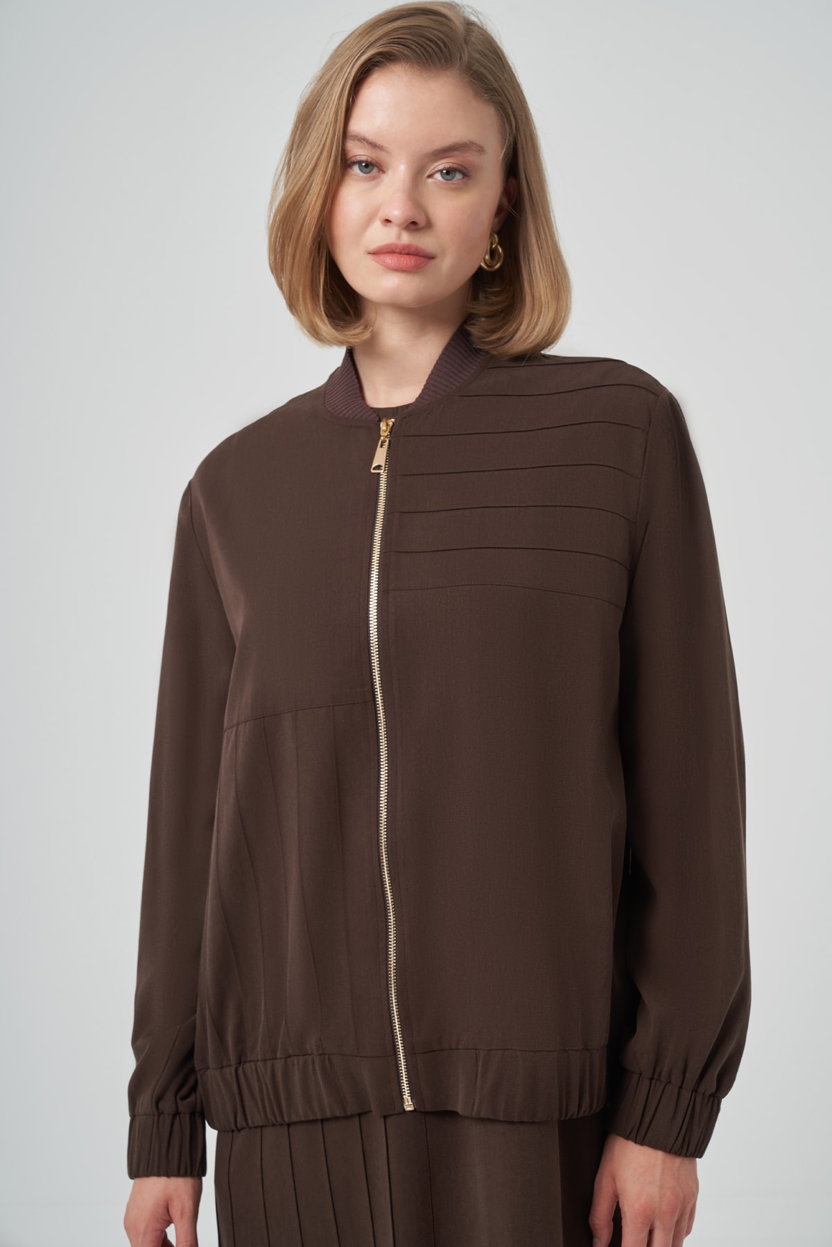 NUSS LİORA BOMBER TAKIM - KAHVE