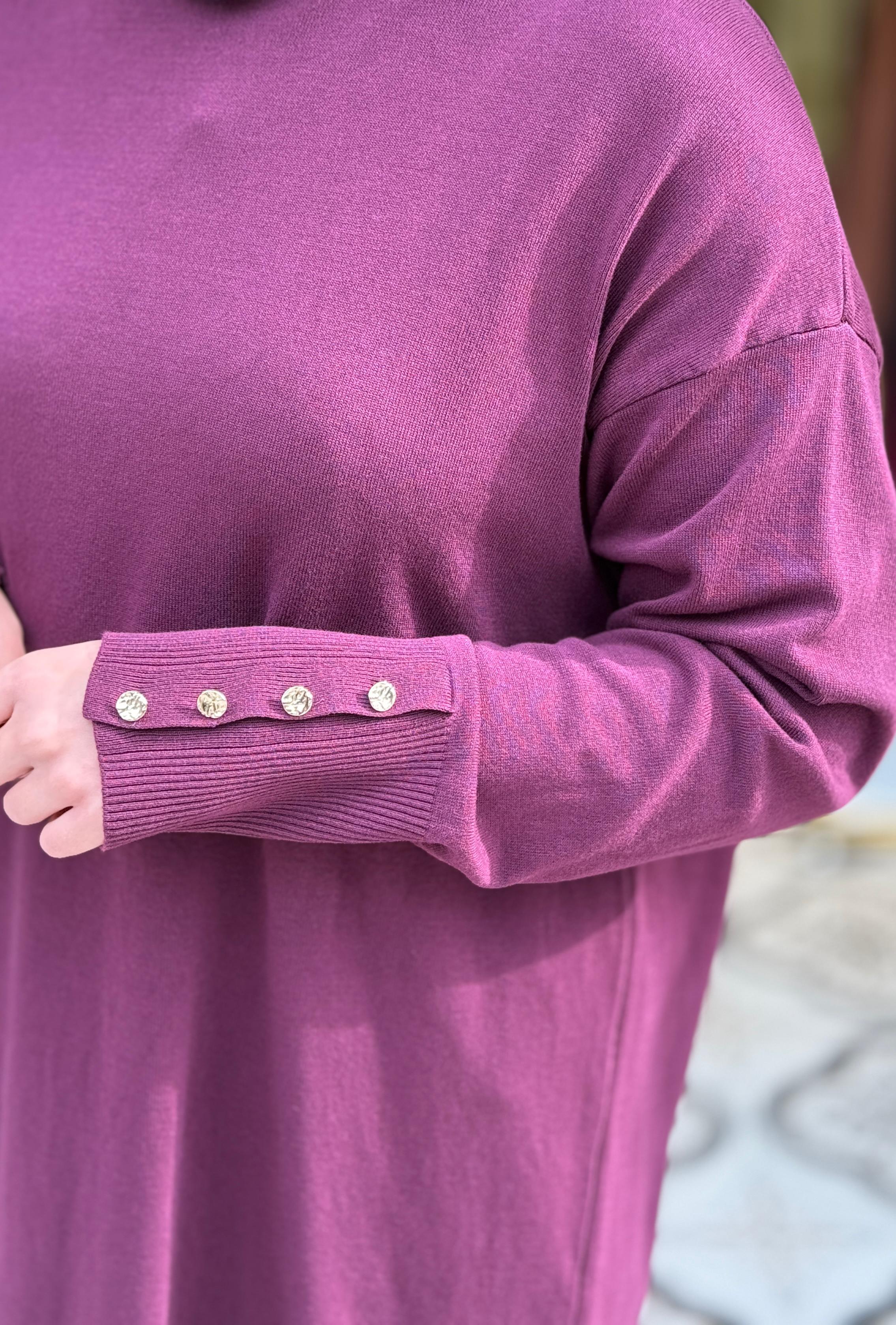 BERRAK DÜĞMELİ TRİKO TUNİK