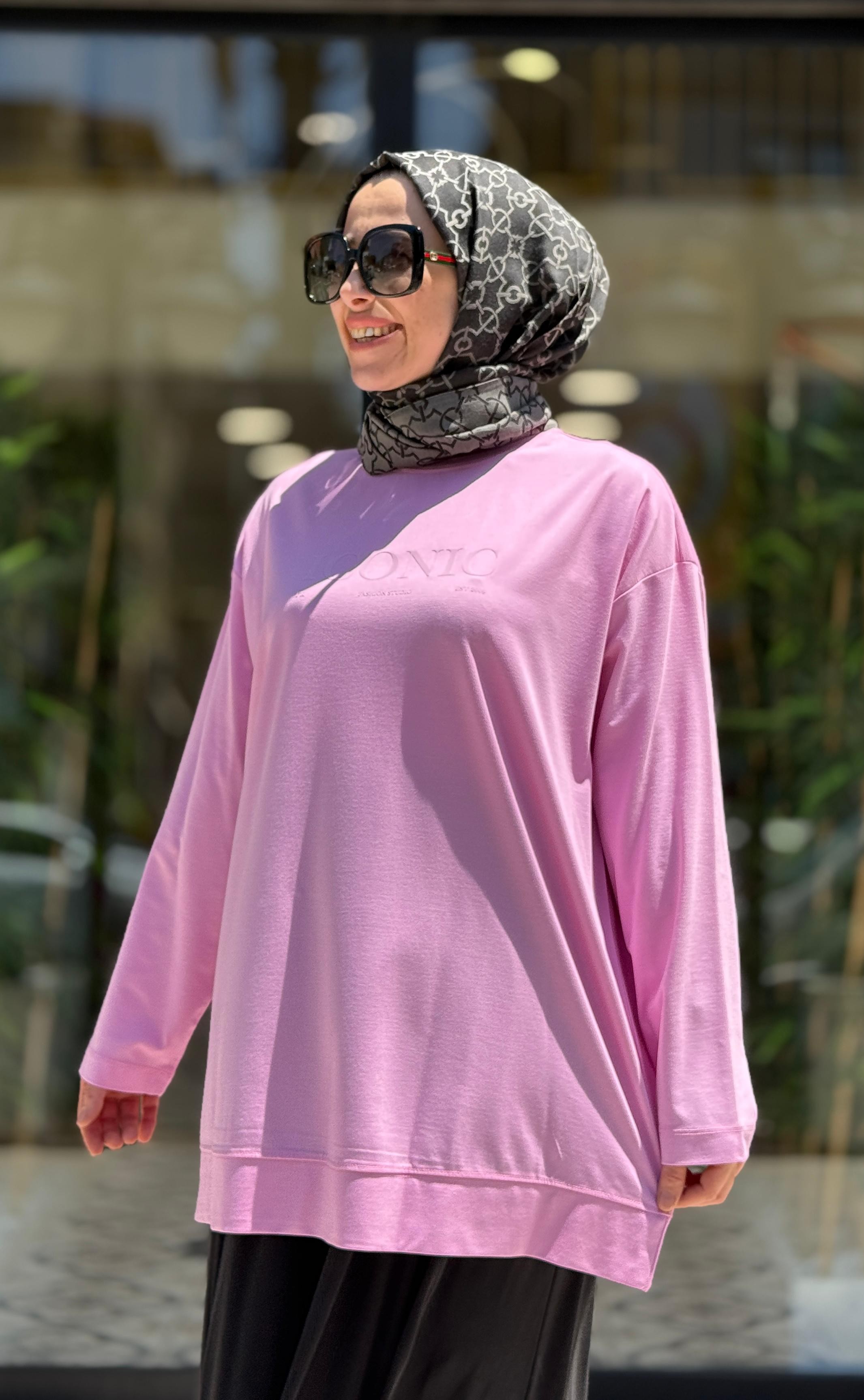 İCONİC BASKILI BASİC SWEAT