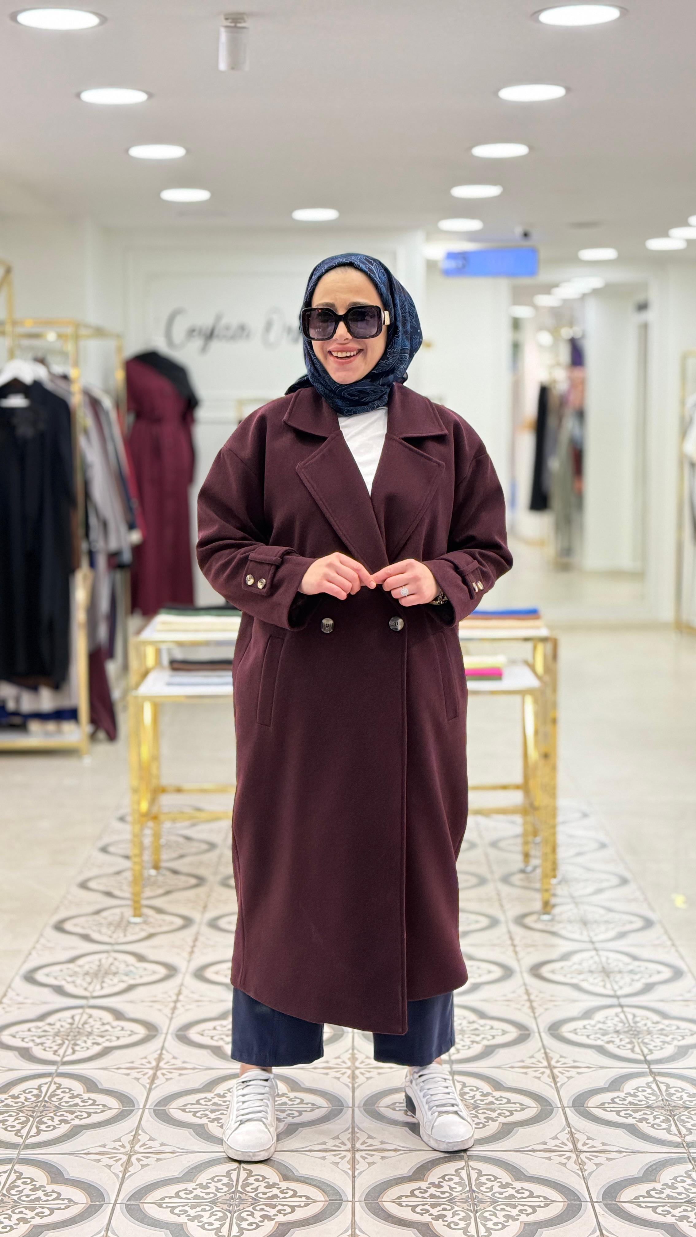 VİLOLET KABAN - BORDO