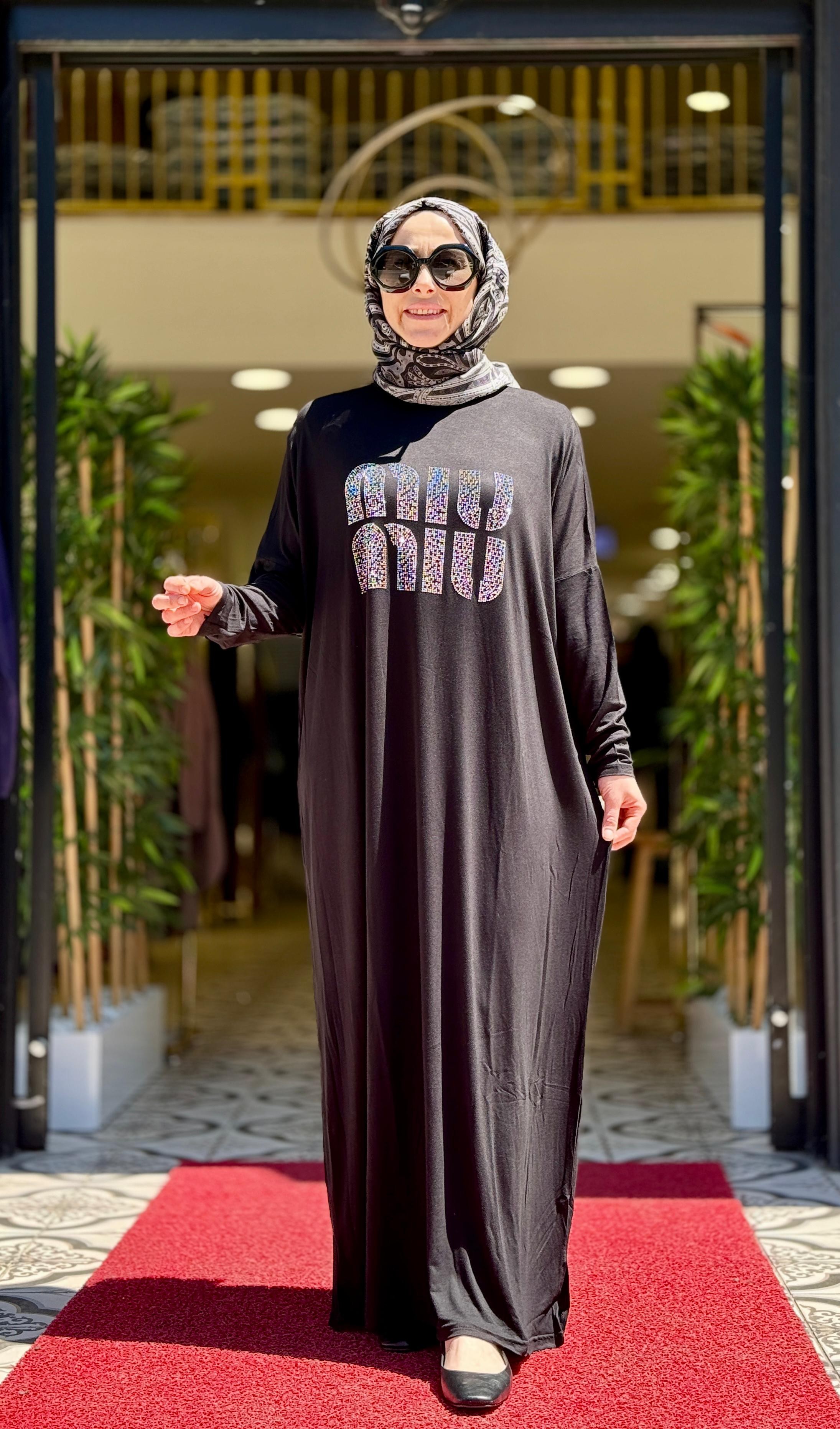 MİMİU ELBİSE - SİYAH