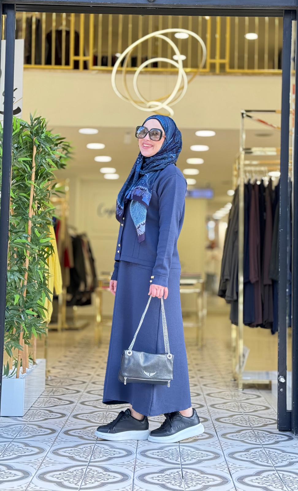 ZENA ETEKLİ TAKIM - LACİVERT