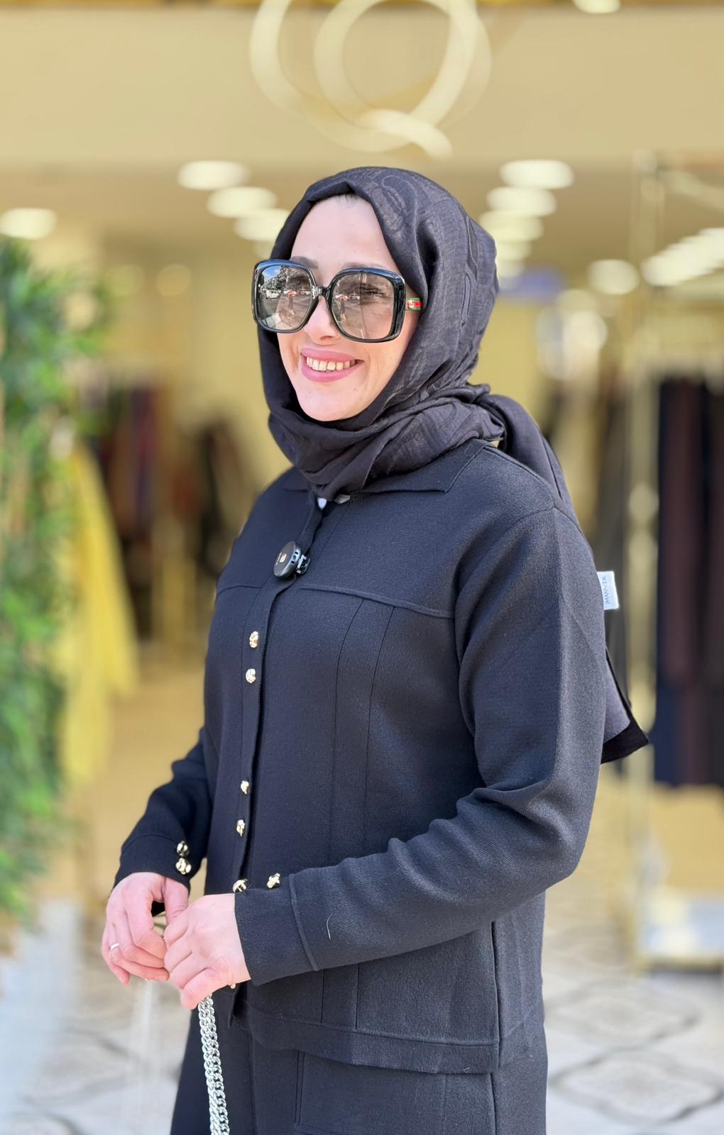 ZENA ETEKLİ TAKIM - SİYAH