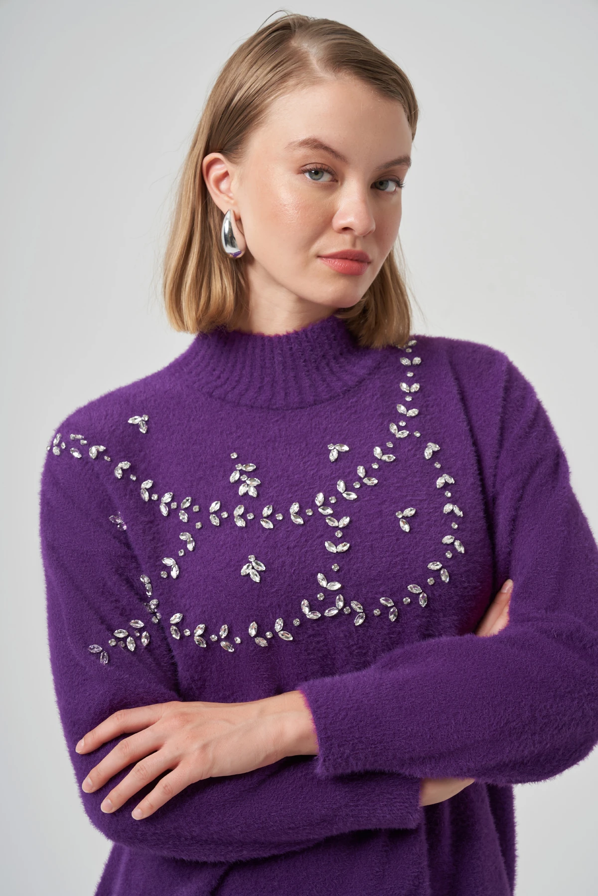 NUSS EVONA ANGORA TUNİK - MOR