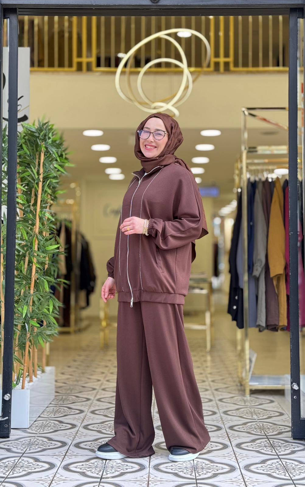 MOLLE PANTOLONLU TAKIM - KAHVE