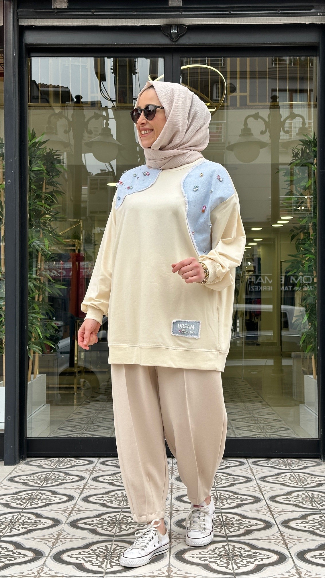DREAMS KOT GARNİLİ TAŞLI SWEAT