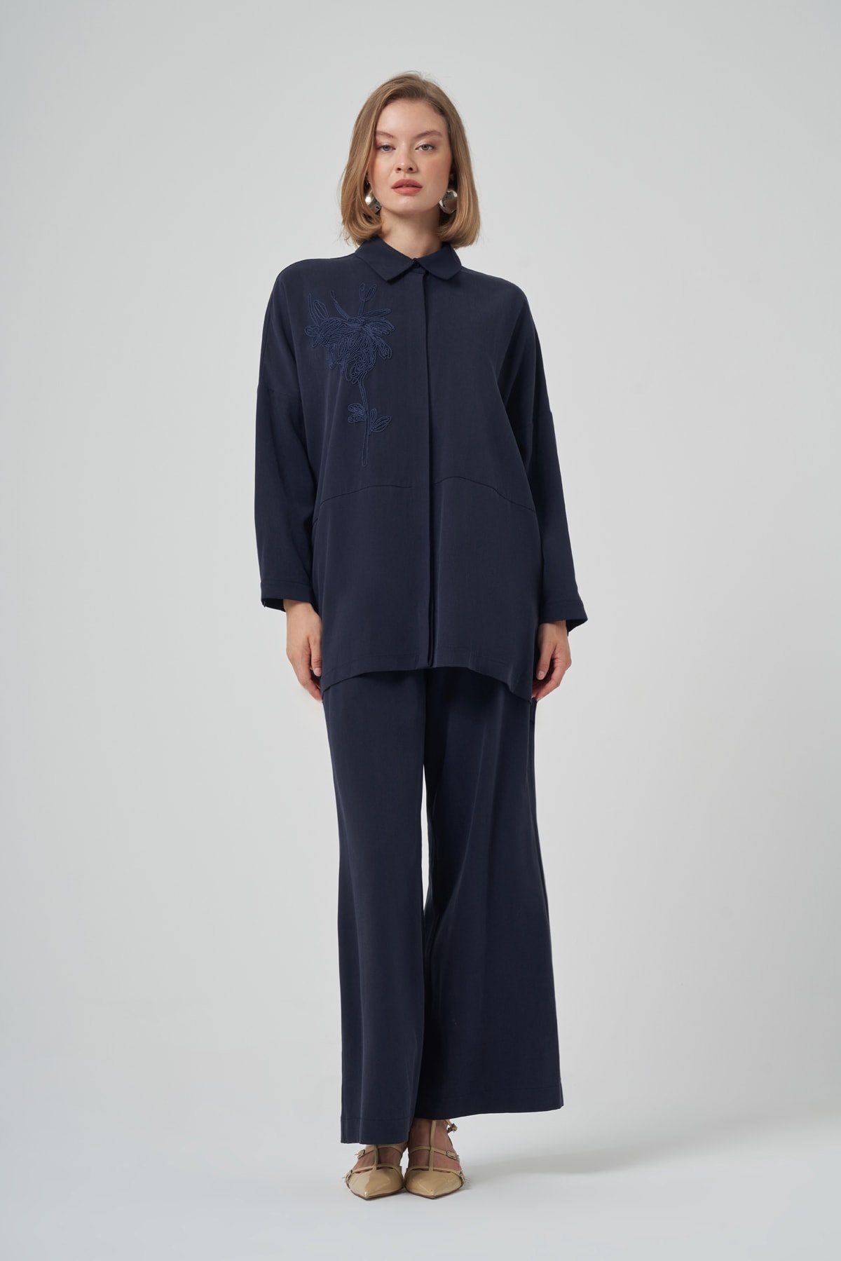 NUSS BELİNA PANTOLON TAKIM - LACİVERT