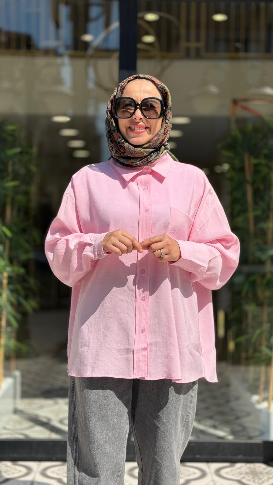 İVA GÖMLEK - PEMBE