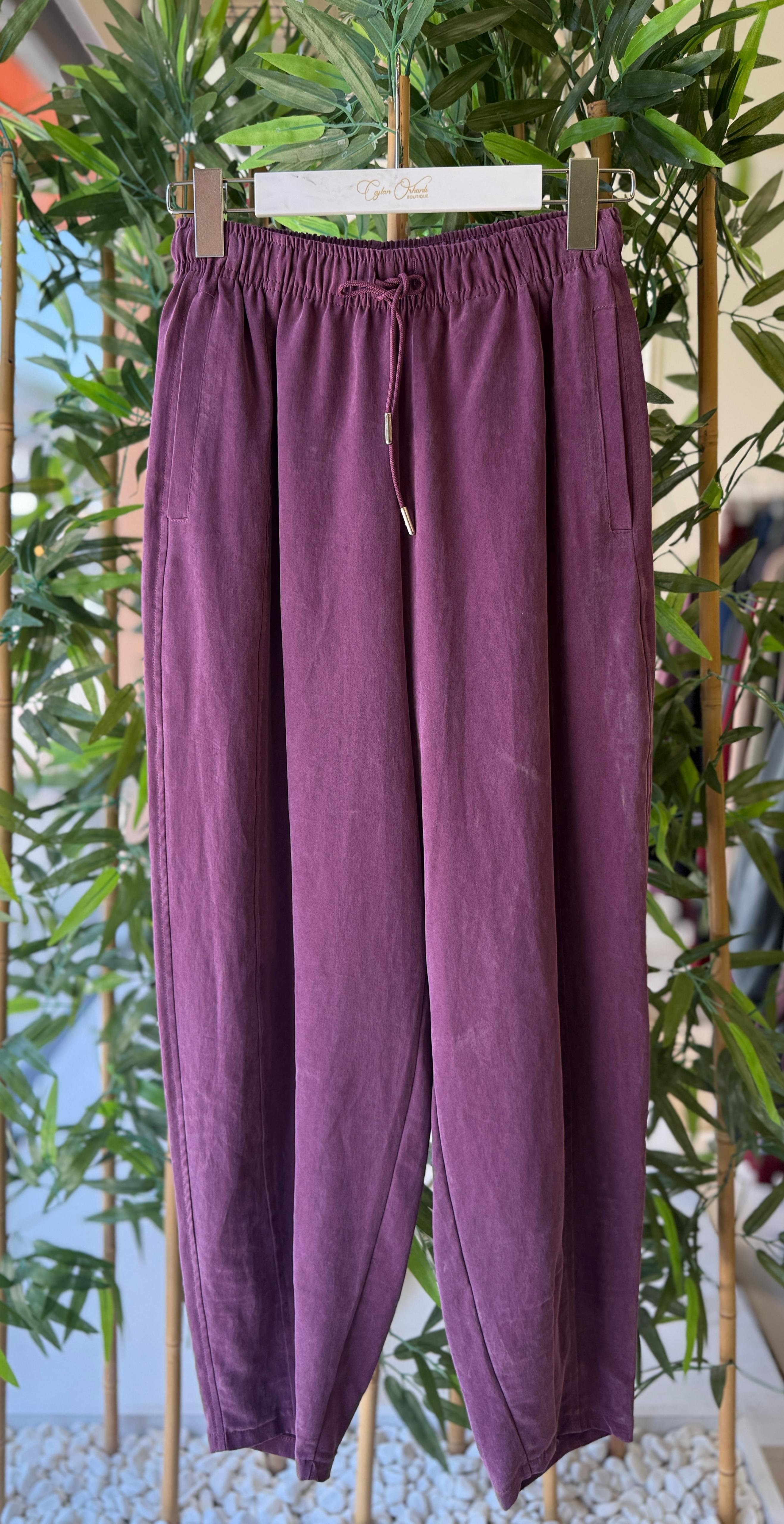 LİTTLE KONİK PANTOLON - BORDO