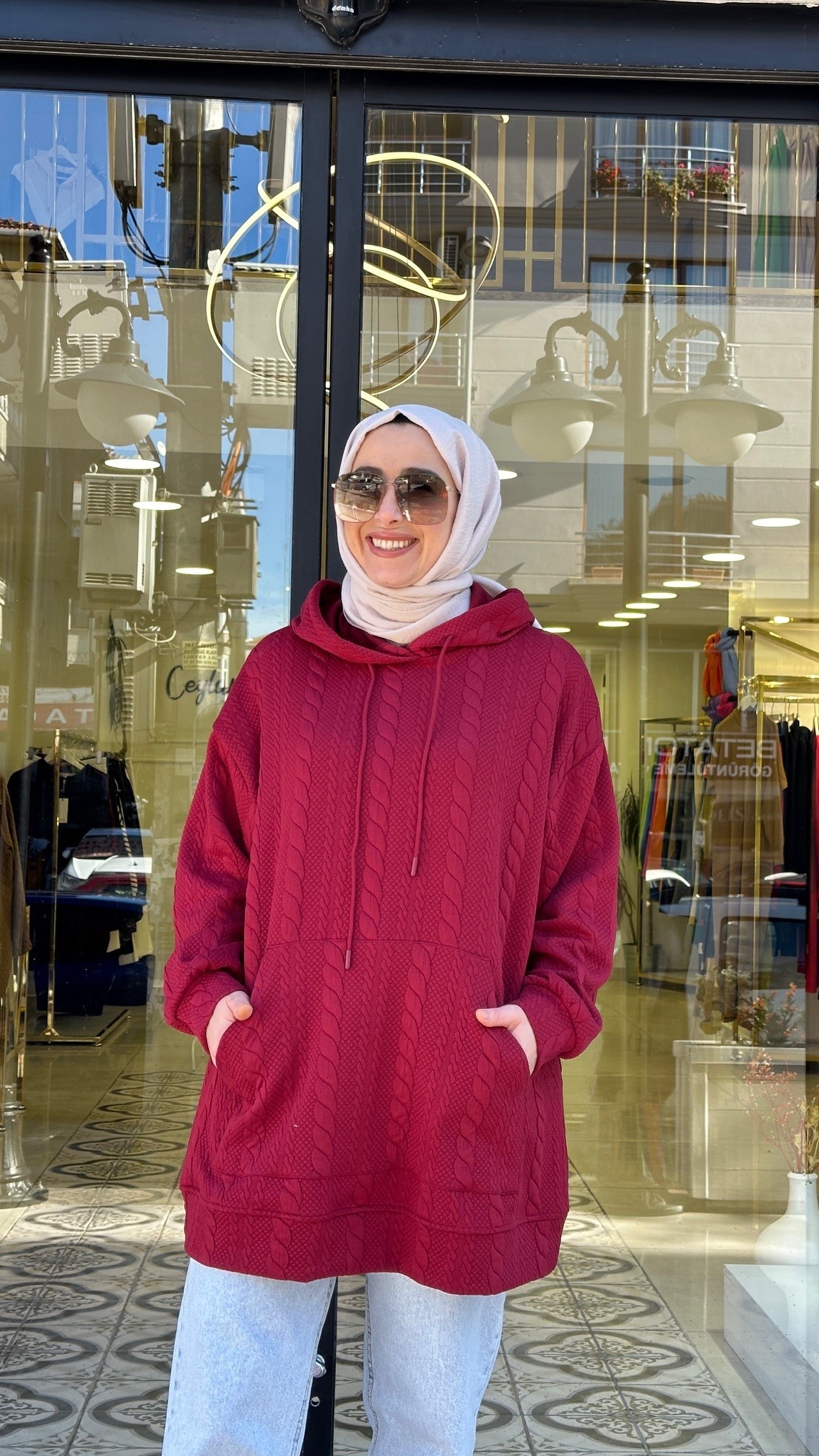 TARABYA ÖRGÜ MODELLİ SWEAT