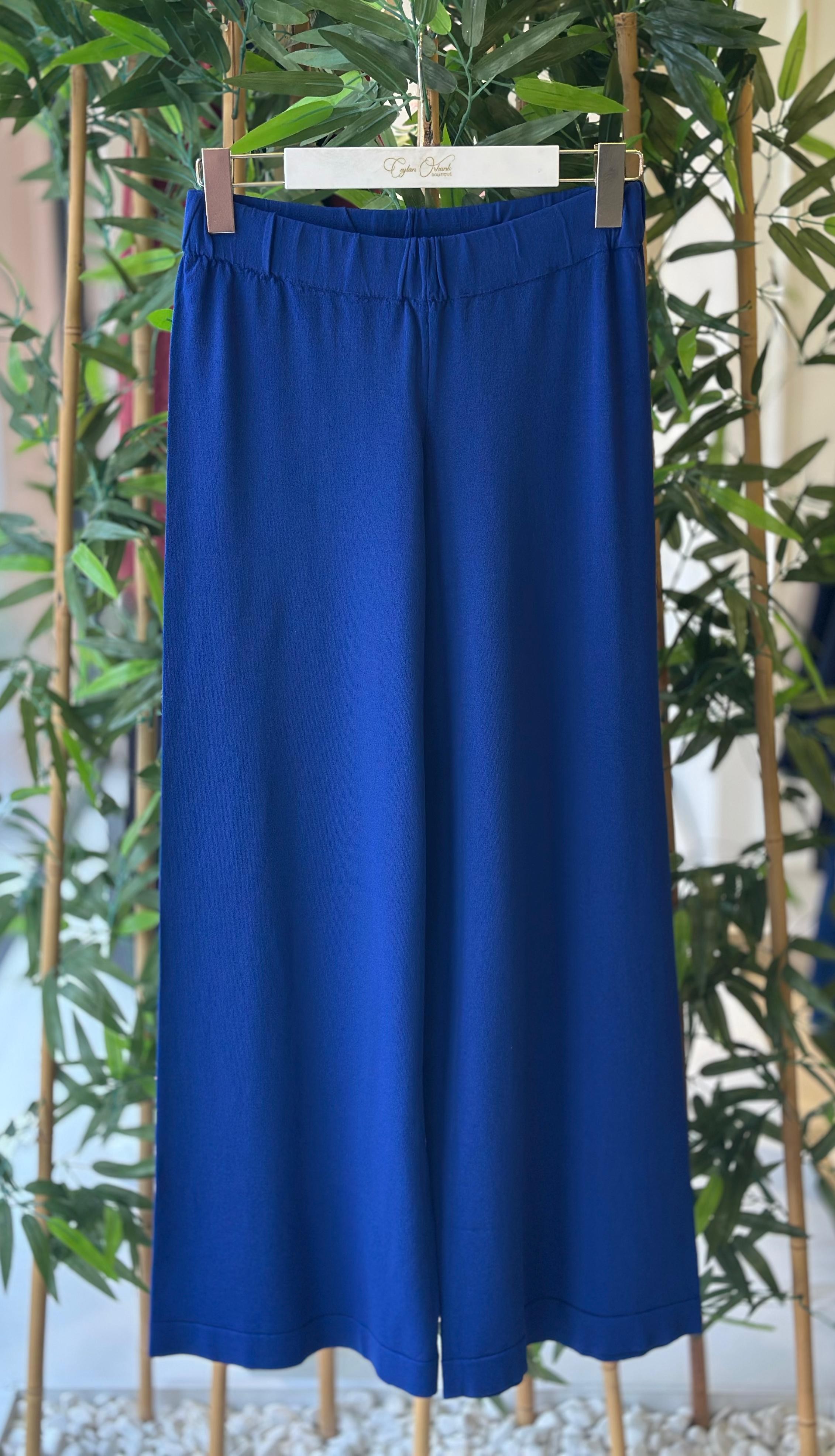 MERSERİZE PANTOLON - SAKS