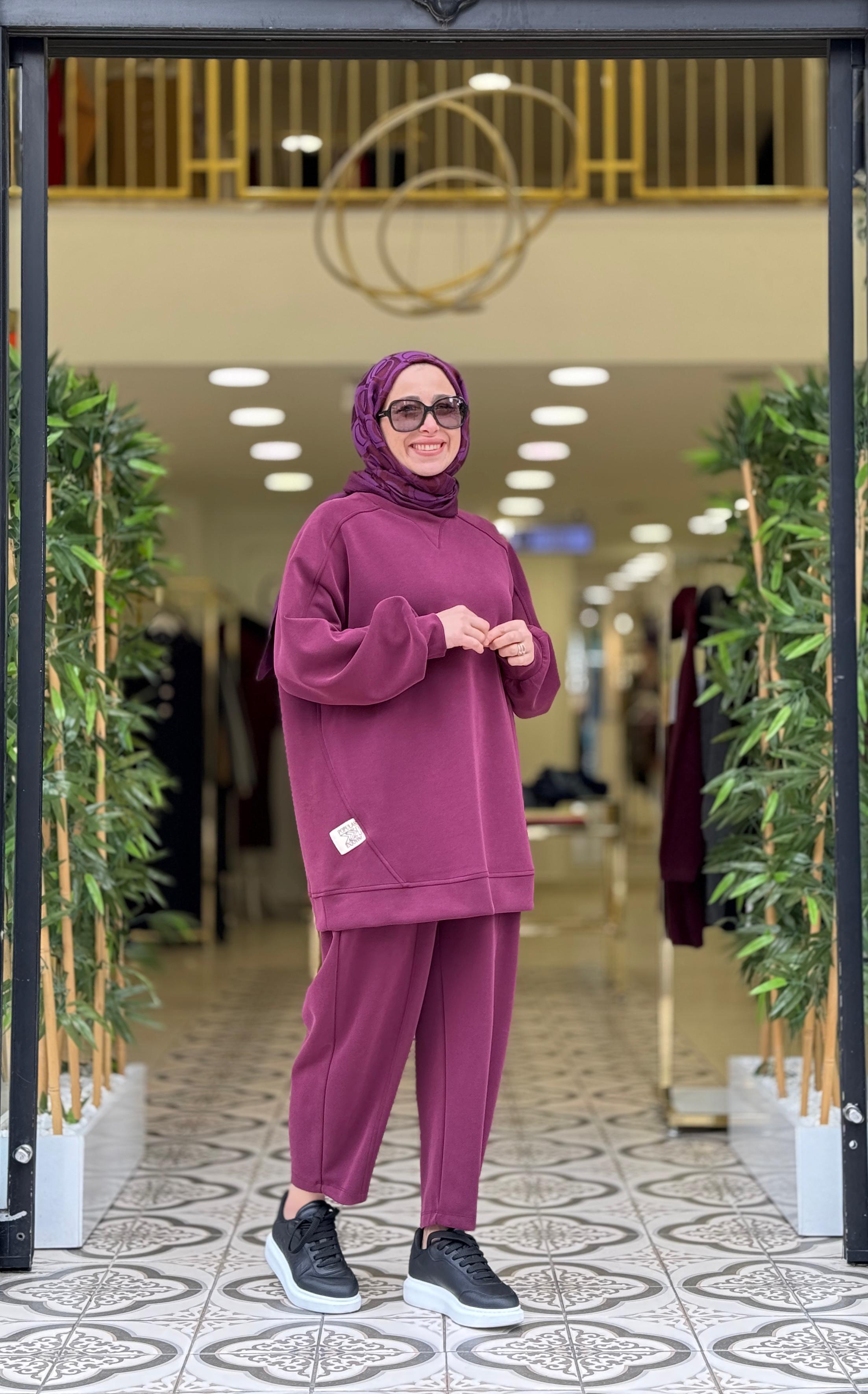 GAZELLE PANTOLONLU TAKIM - BORDO