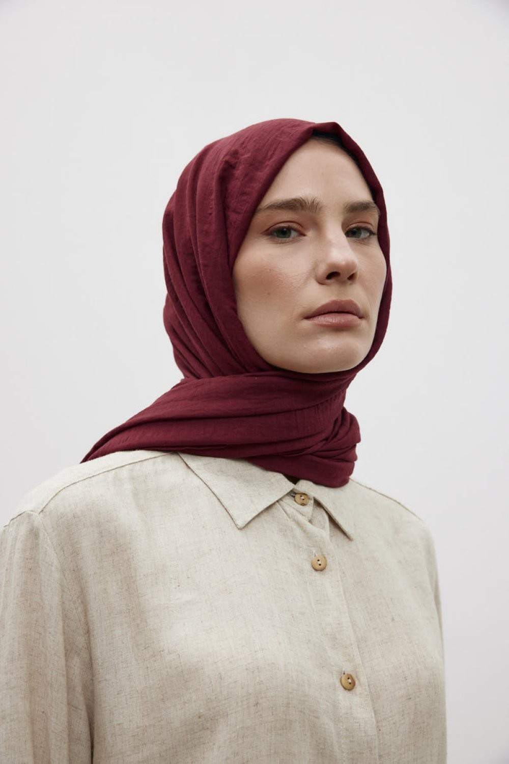 MERWİSH ORGANİK ŞAL - BORDO