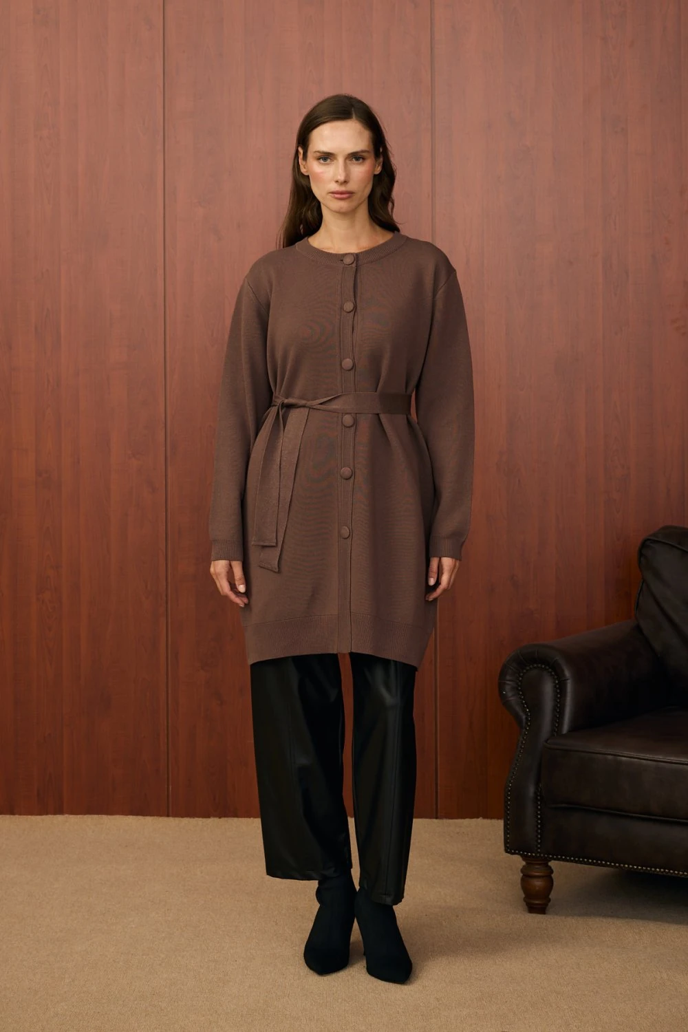 MERWİSH BOMBER HIRKA - KAHVE