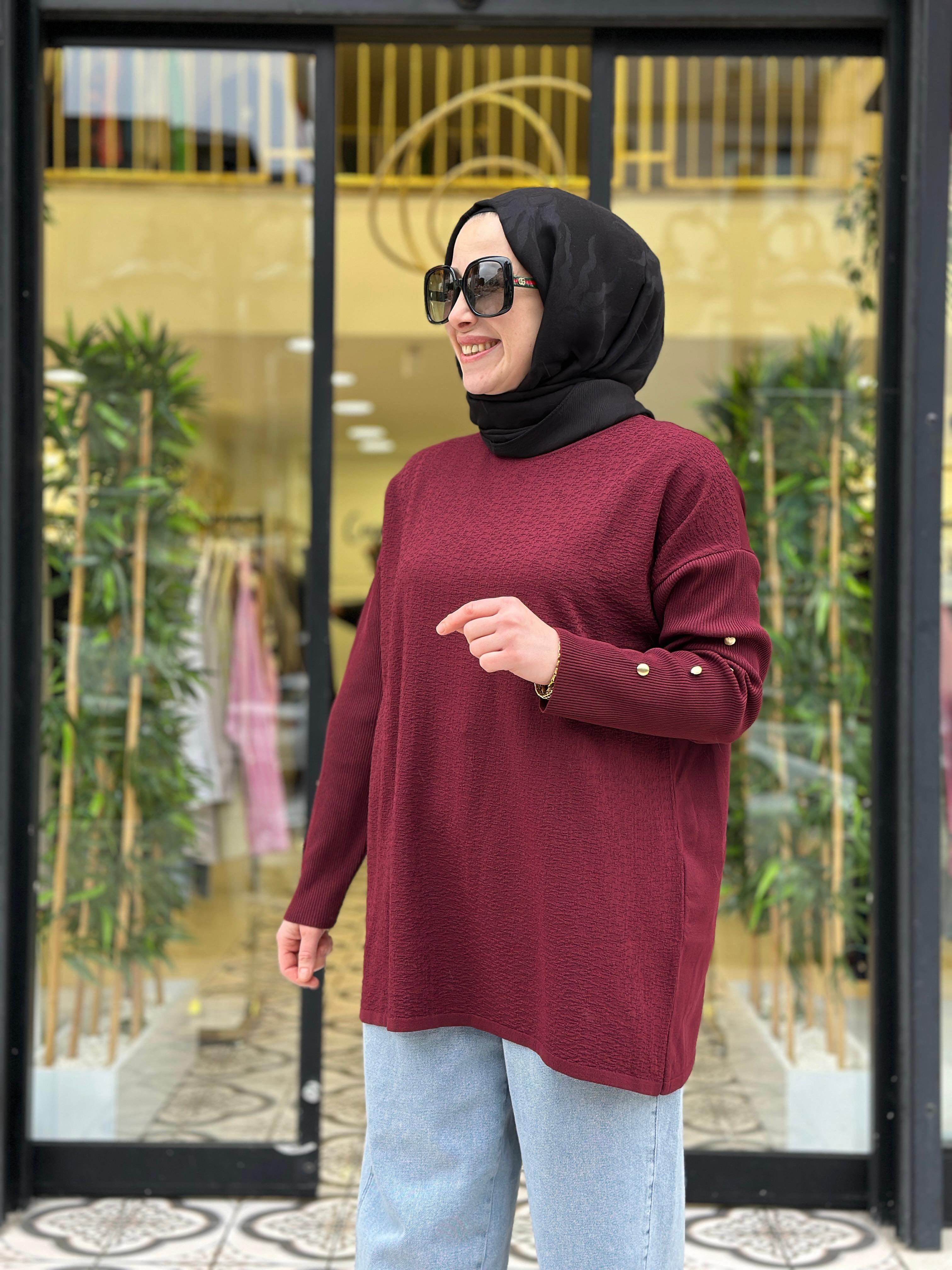 BEST MERSERİZE TUNİK - BORDO