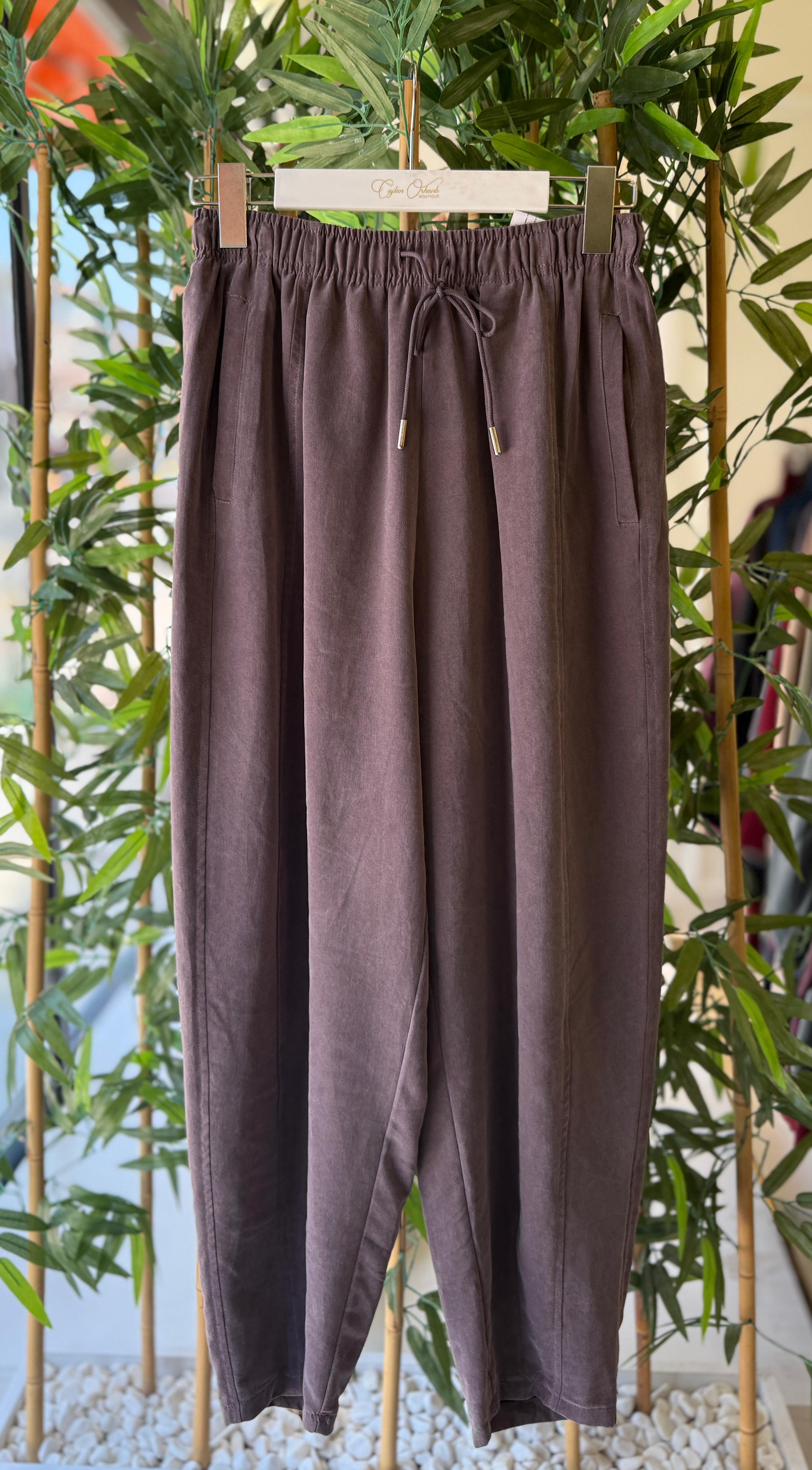 LİTTLE KONİK PANTOLON - KAHVE