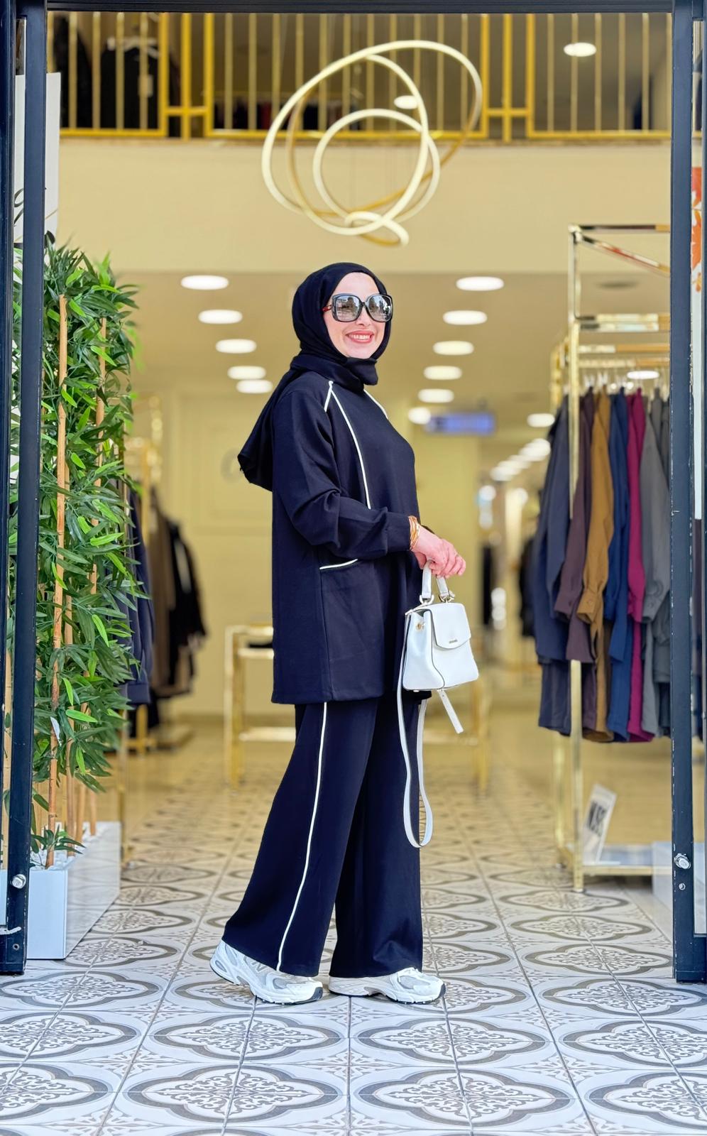 ELARA PANTOLONLU TAKIM - SİYAH