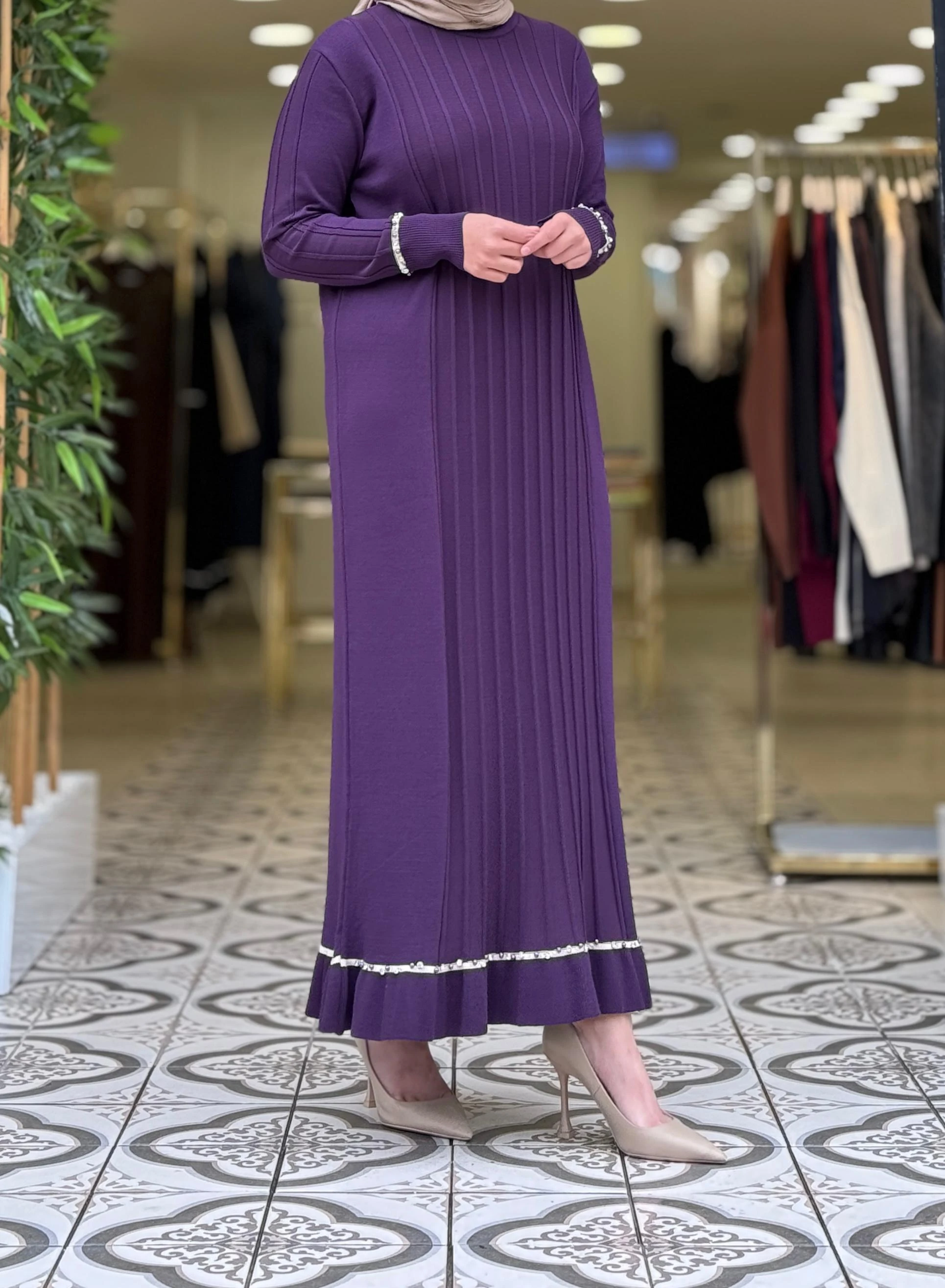 DAVİN UZUN TRİKO ELBİSE