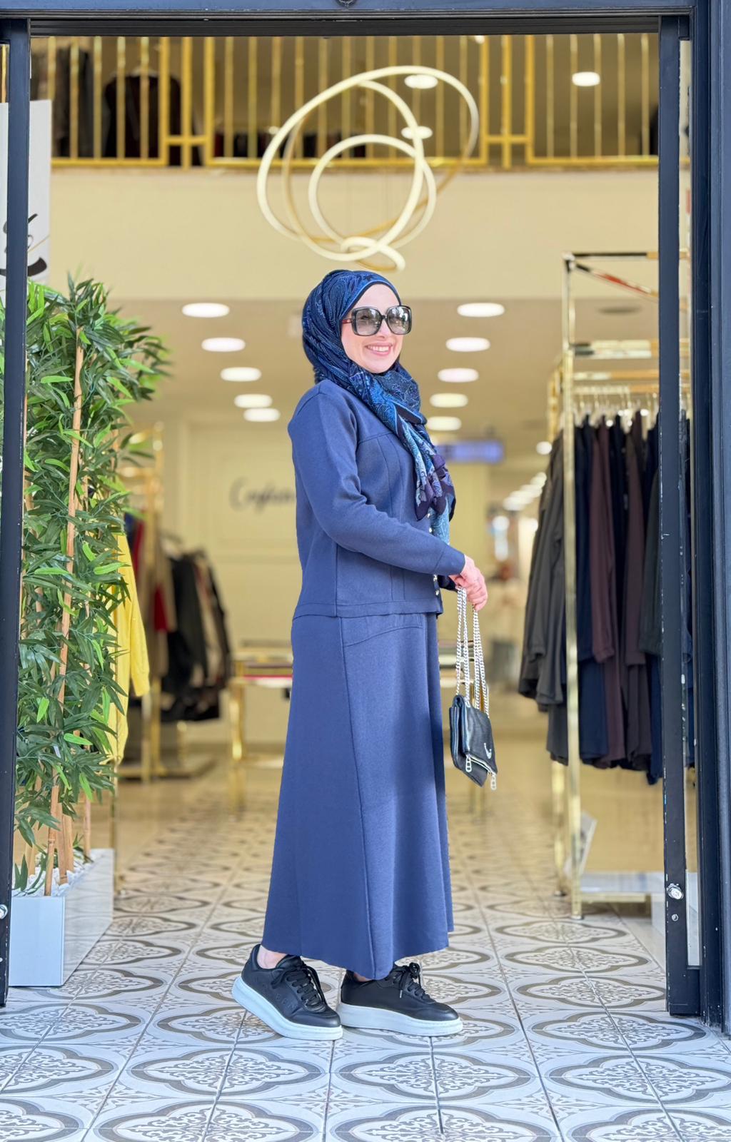 ZENA ETEKLİ TAKIM - LACİVERT