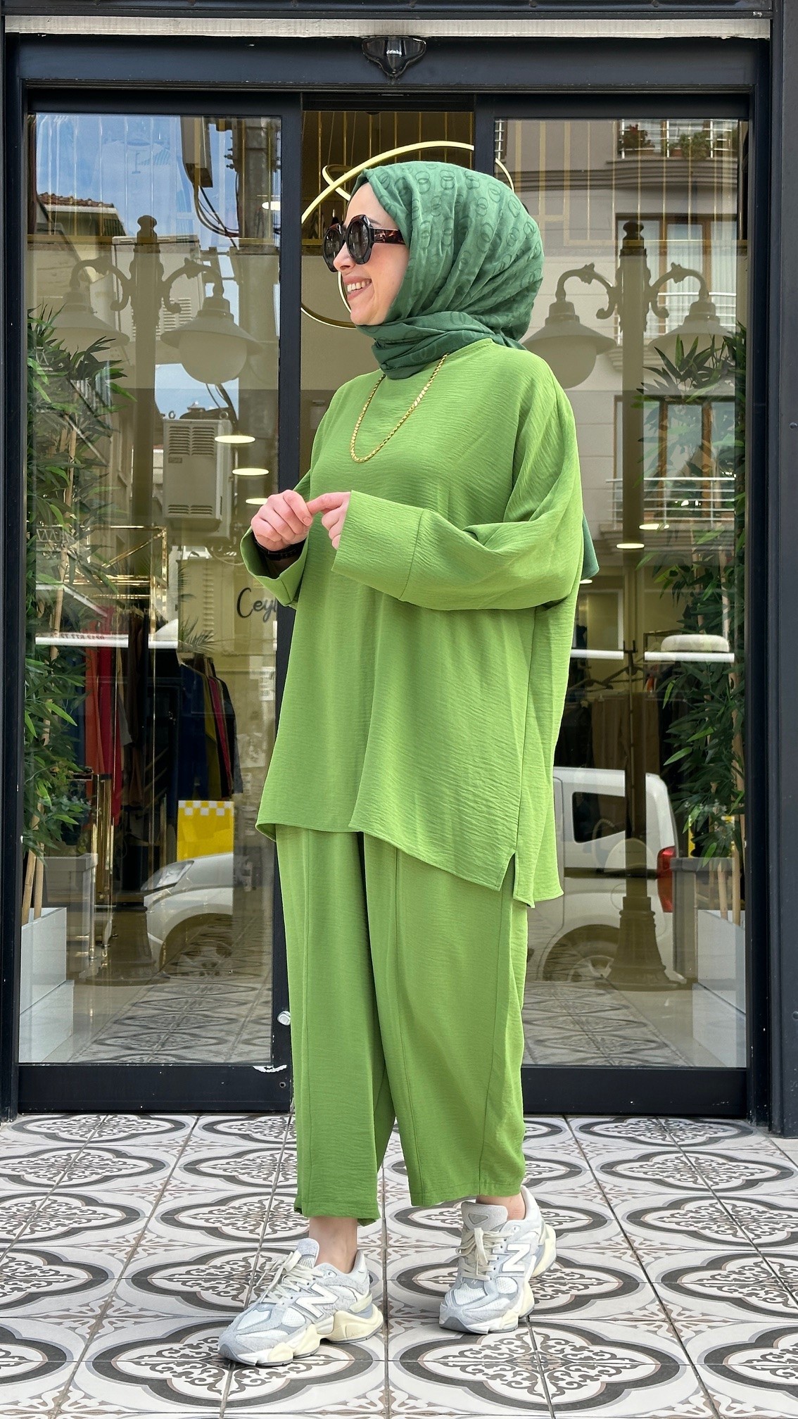 EFİL ŞALVAR TAKIM - YEŞİL